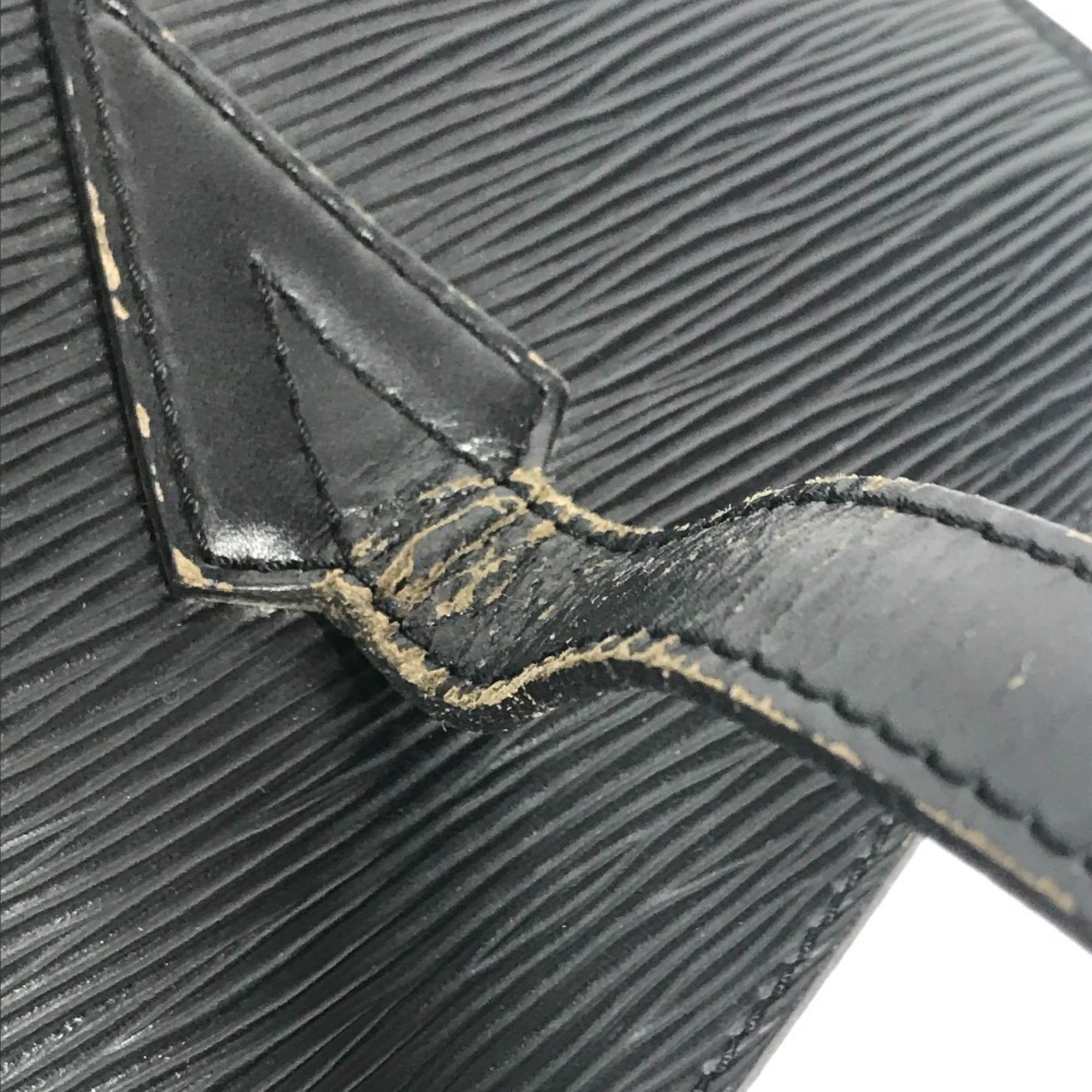 Louis Vuitton Black Noir Epi Leather Shoulder Bag Tote Bag (Pre-Owned)