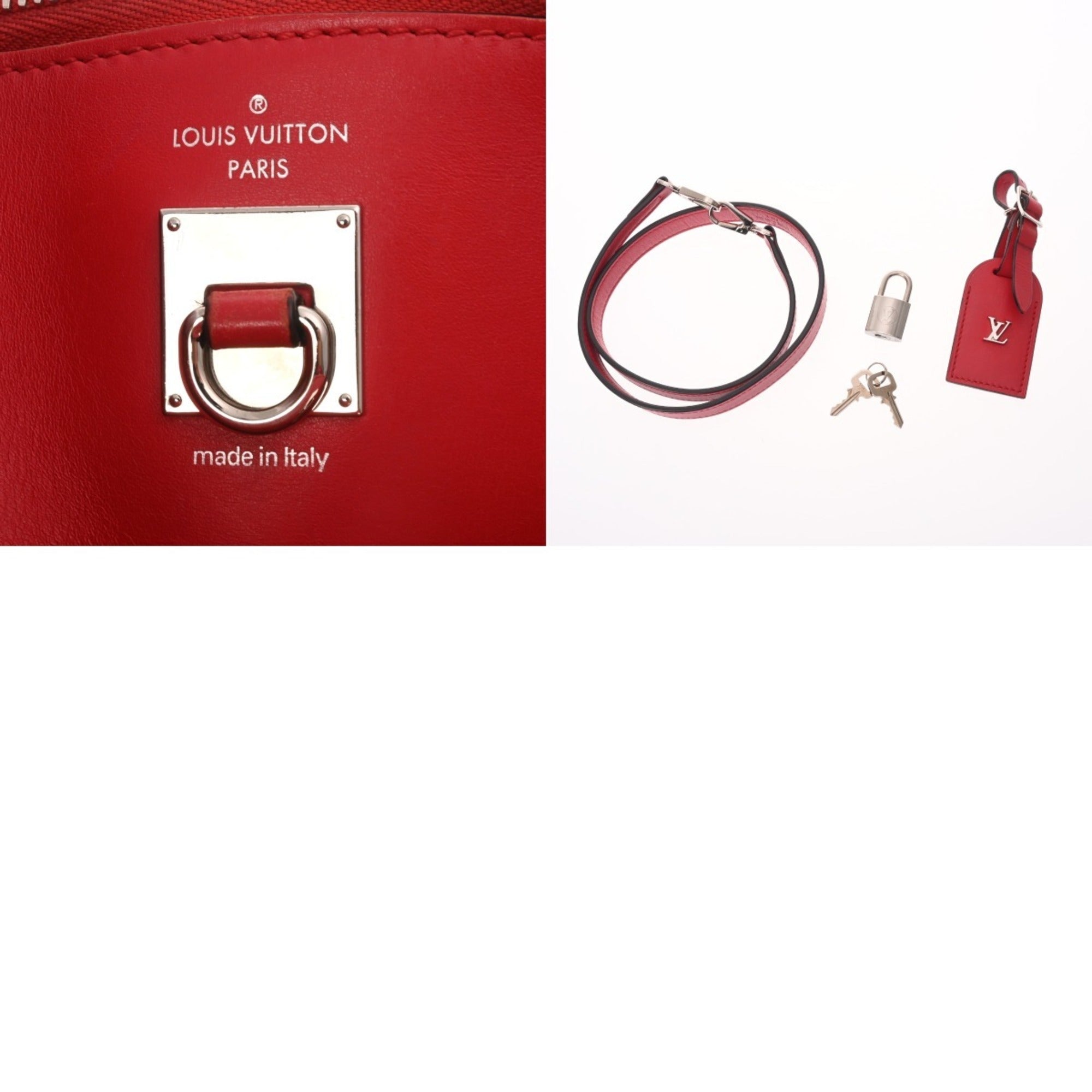 Louis Vuitton Ruby Leather Handbag (Pre-Owned)