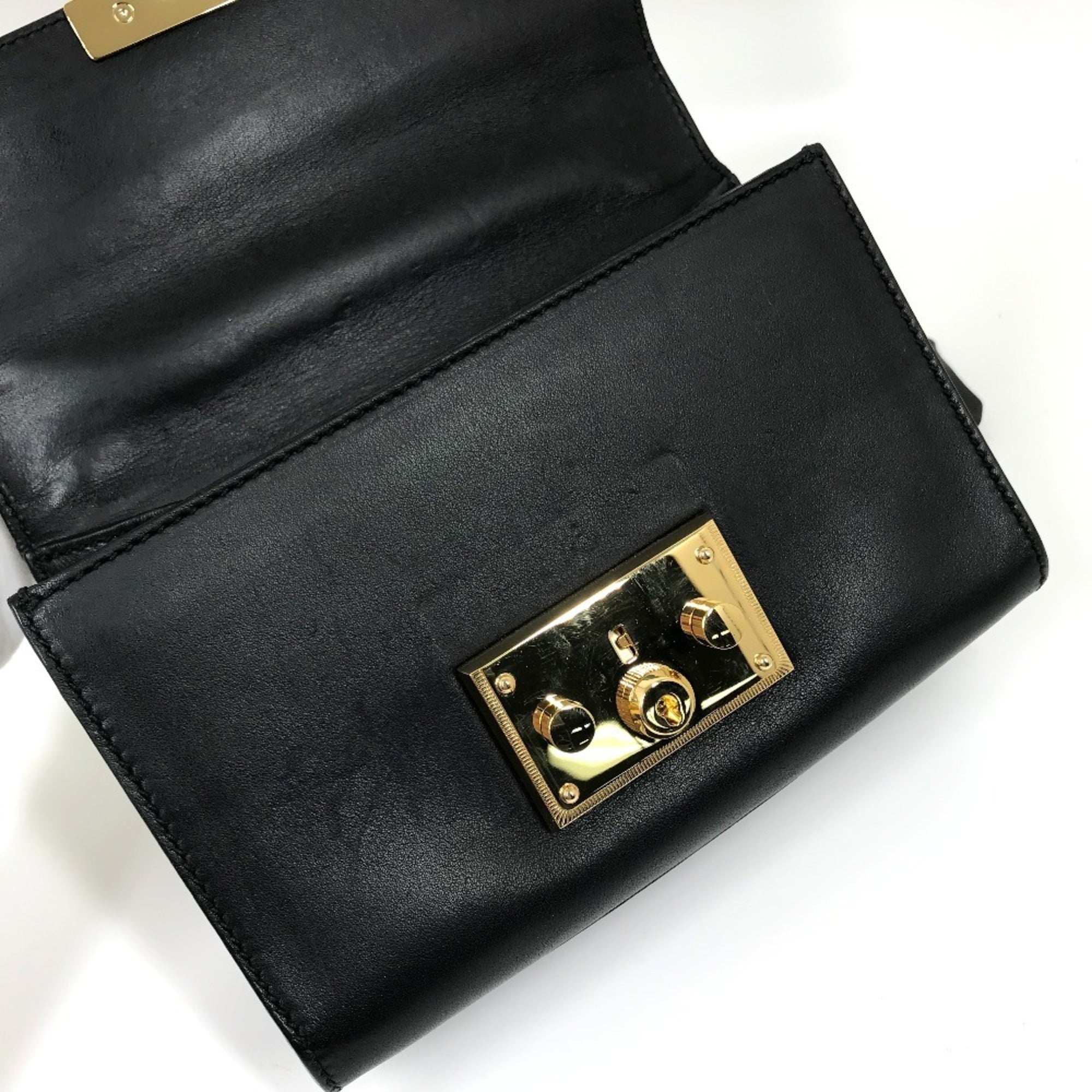 Gucci Black Leather Shoulder Bag (Pre-Owned)