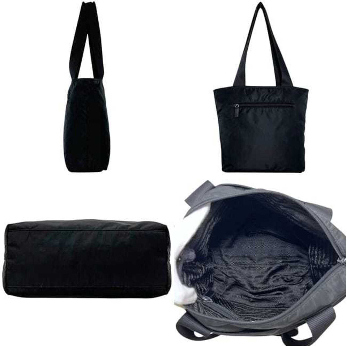 Prada Black Nero Nylon Tote Bag (Pre-Owned)