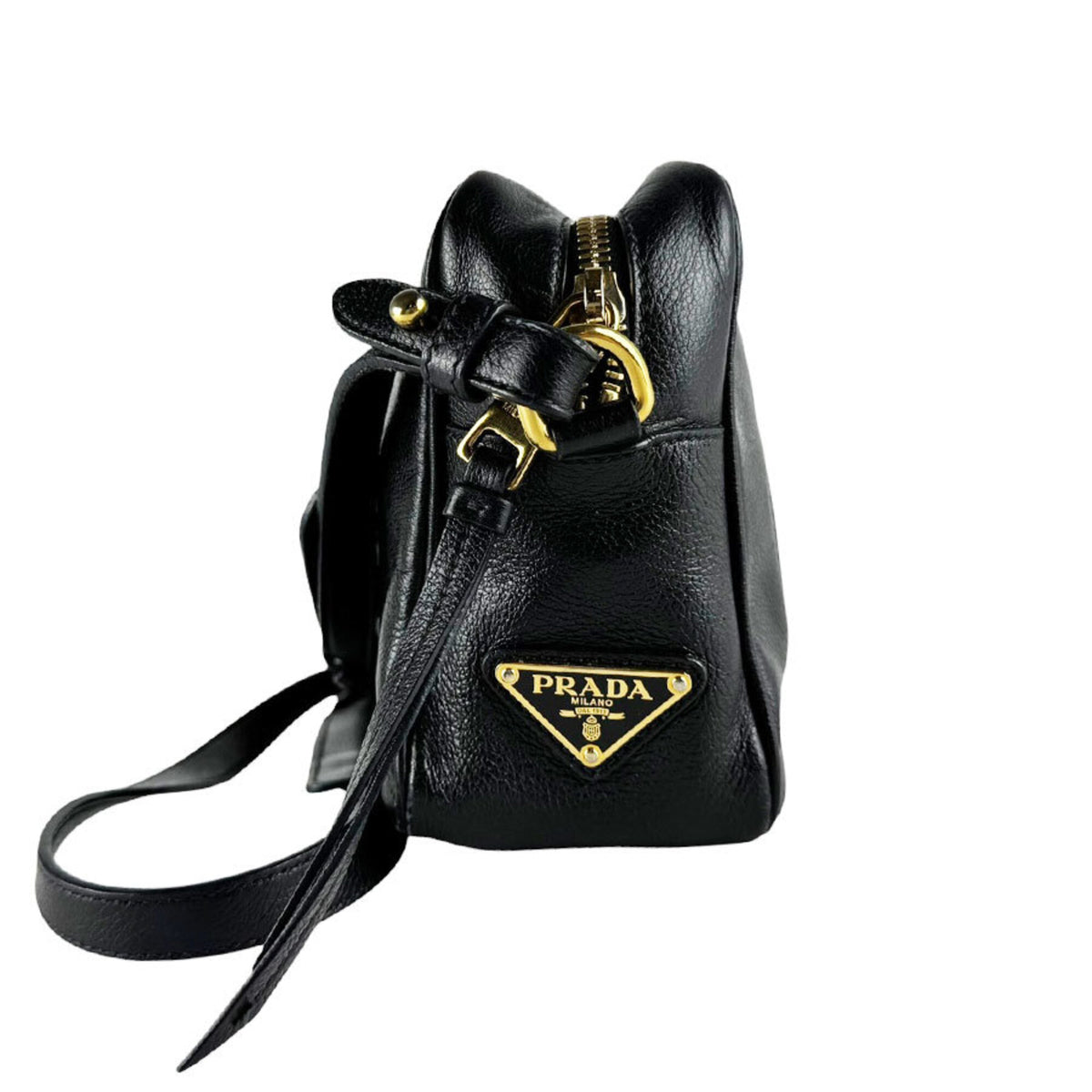 Prada Black Leather Shoulder Bag (Pre-Owned)
