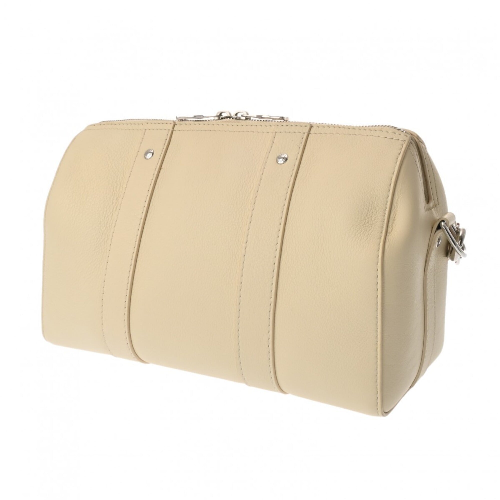 Louis Vuitton Cream Leather Shoulder Bag (Pre-Owned)