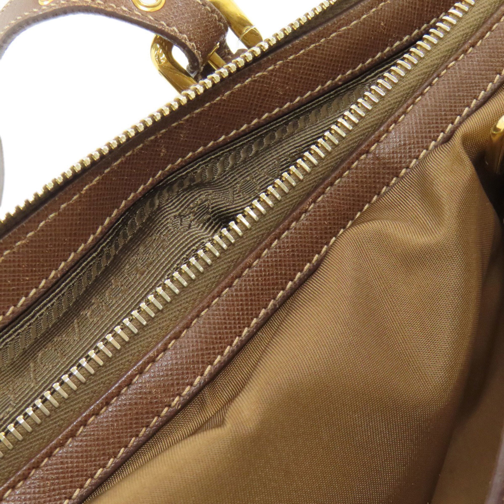 Prada Brown Nylon Handbag (Pre-Owned)