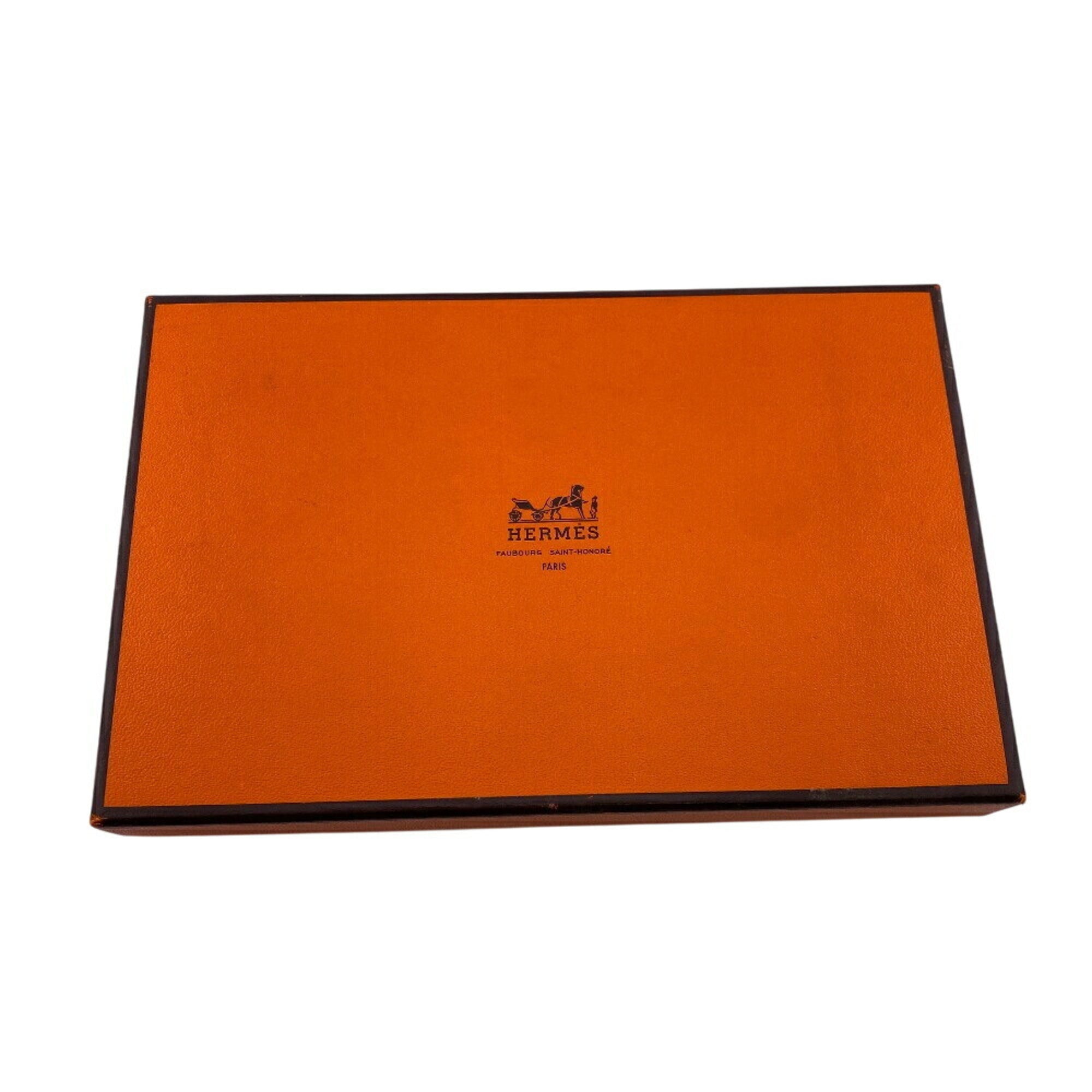 Hermes Blue Leather Long Wallet (Bi-Fold) (Pre-Owned)