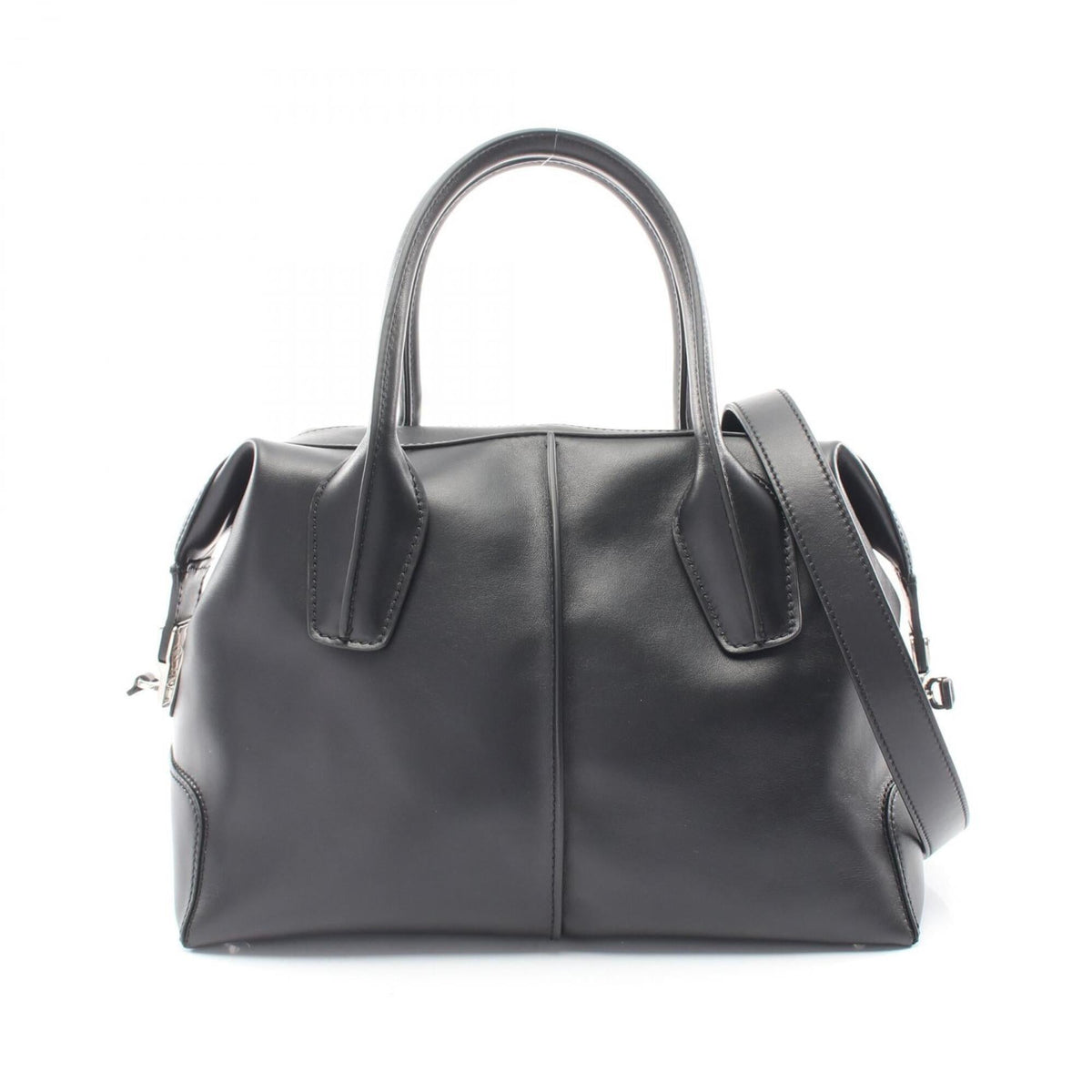 Tod's Black Leather Handbag (Pre-Owned)