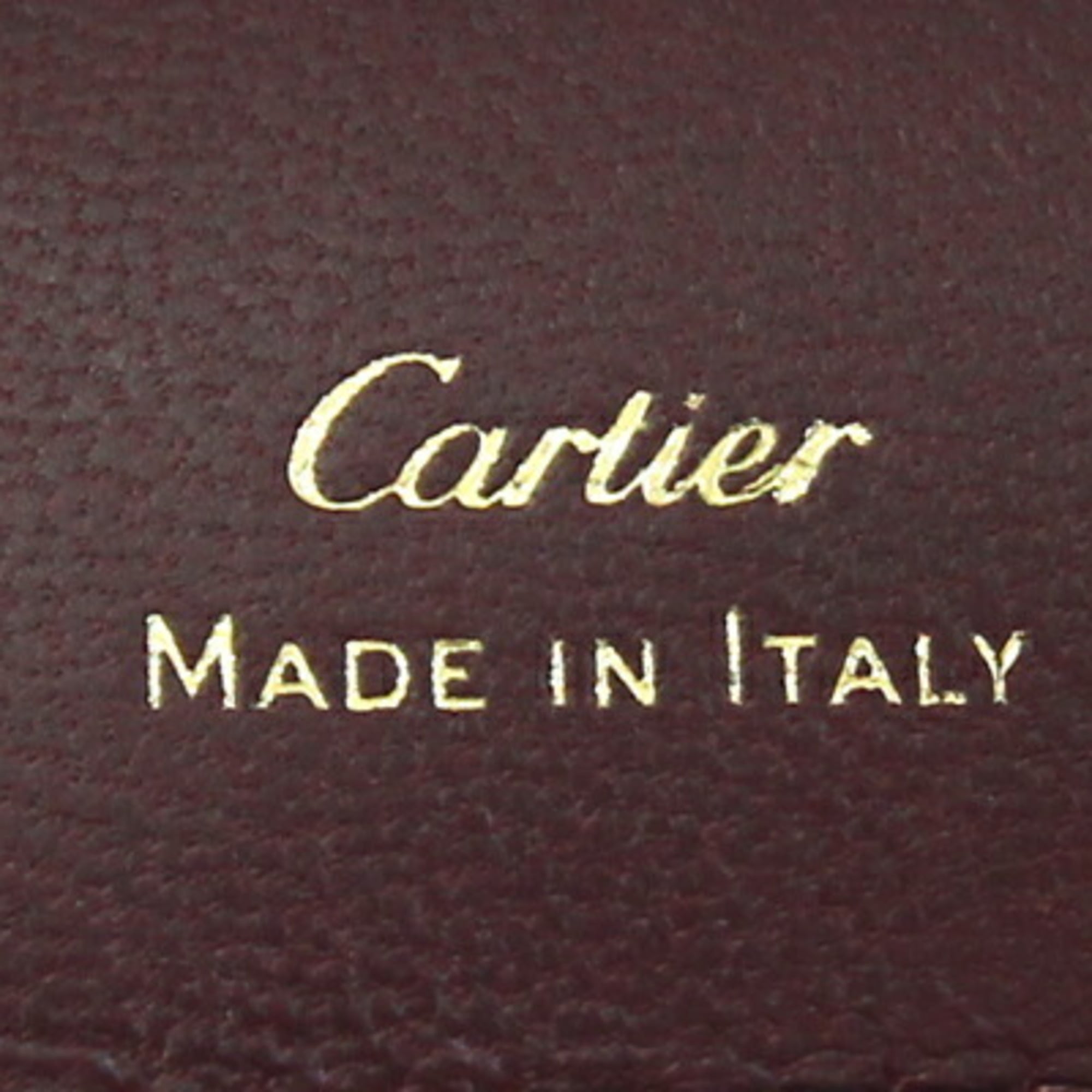Cartier Beige Leather Wallet (Tri-Fold) (Pre-Owned)