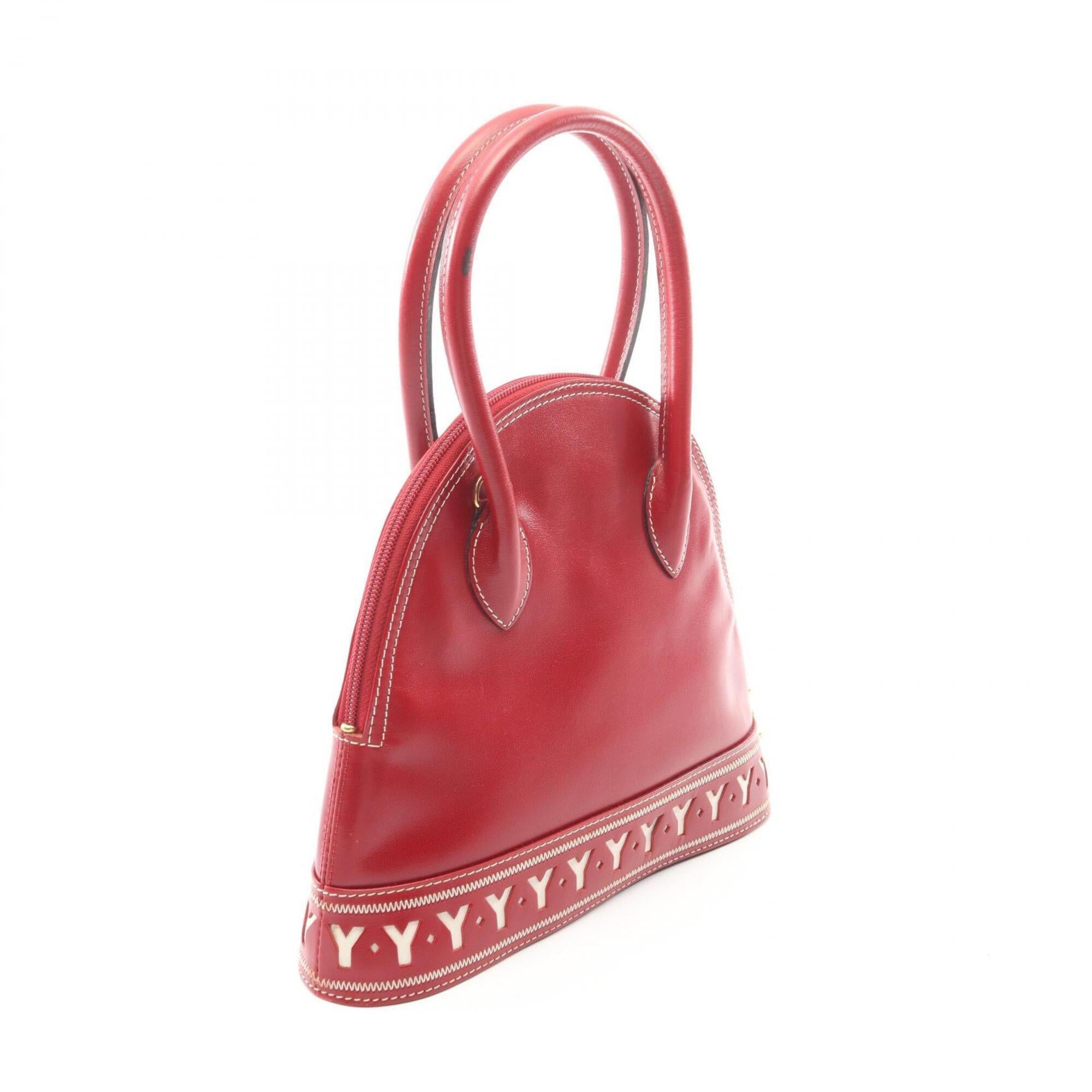 Yves Saint Laurent Red Color Leather Handbag (Pre-Owned)