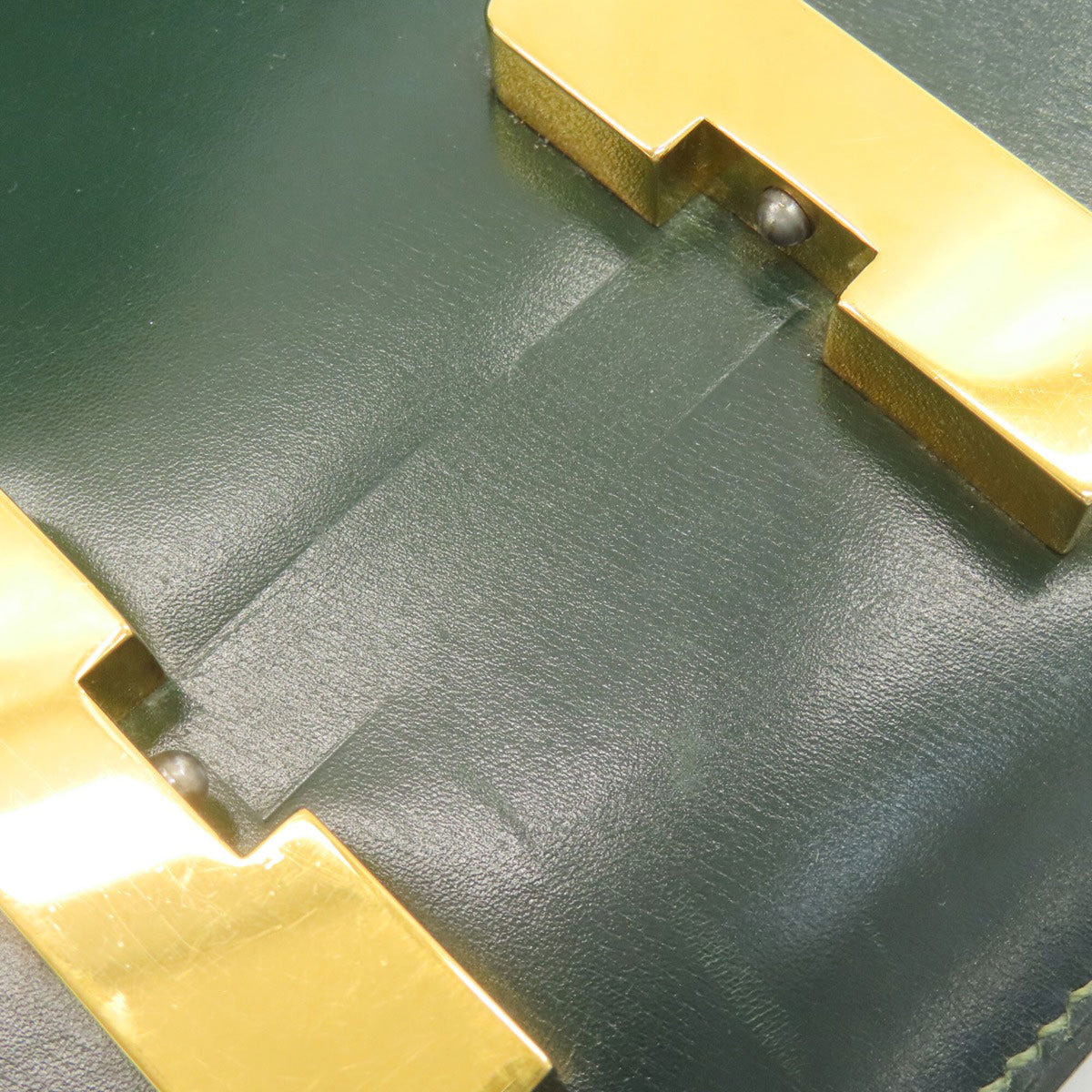 Hermes Green Box Calf Leather Shoulder Bag (Pre-Owned)