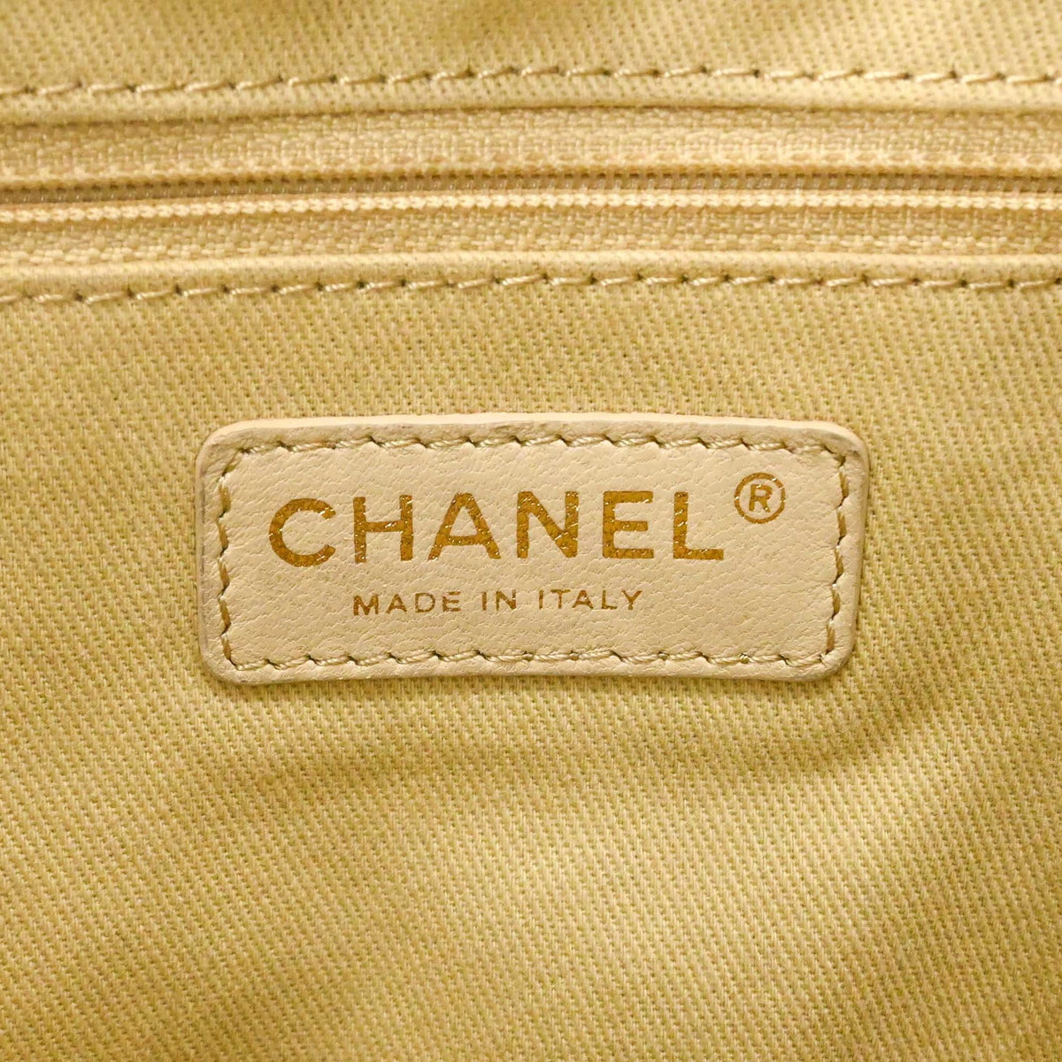 Chanel Deauville Navy Canvas Tote Bag (Pre-Owned)