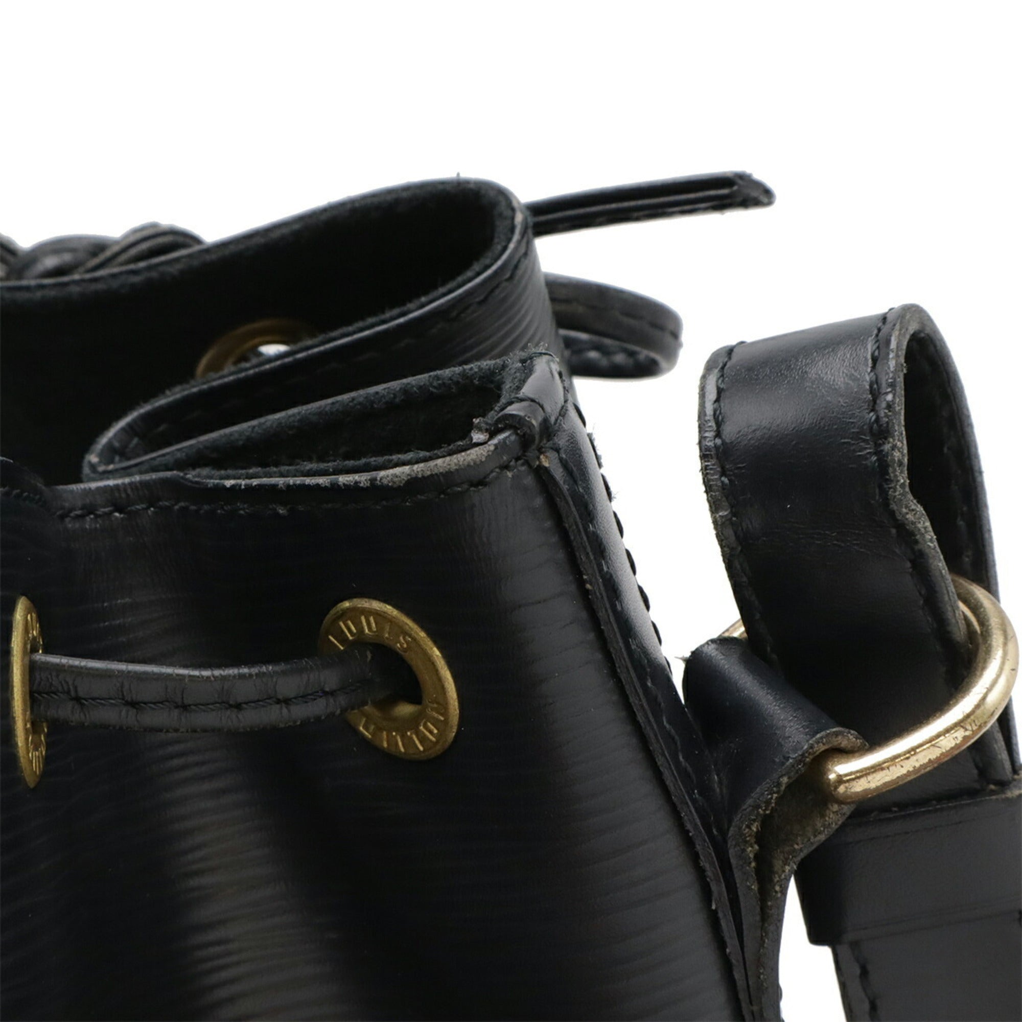 Louis Vuitton Black Noir Epi Leather Shoulder Bag (Pre-Owned)