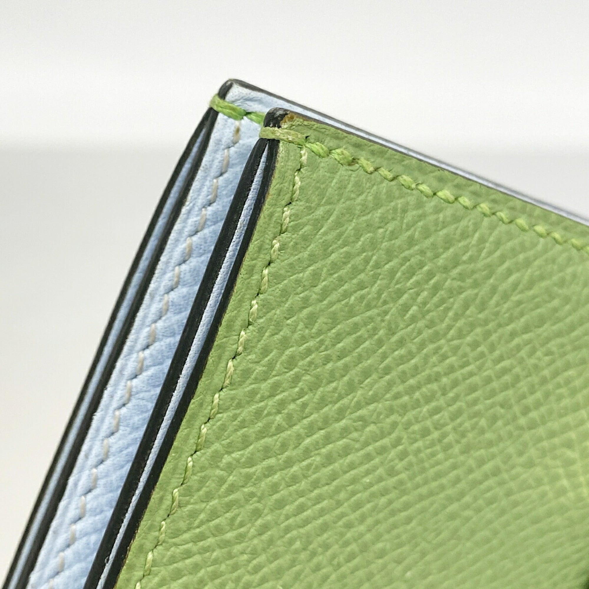 Hermes Green Epsom Leather Leather Wallet (Bi-Fold) (Pre-Owned)