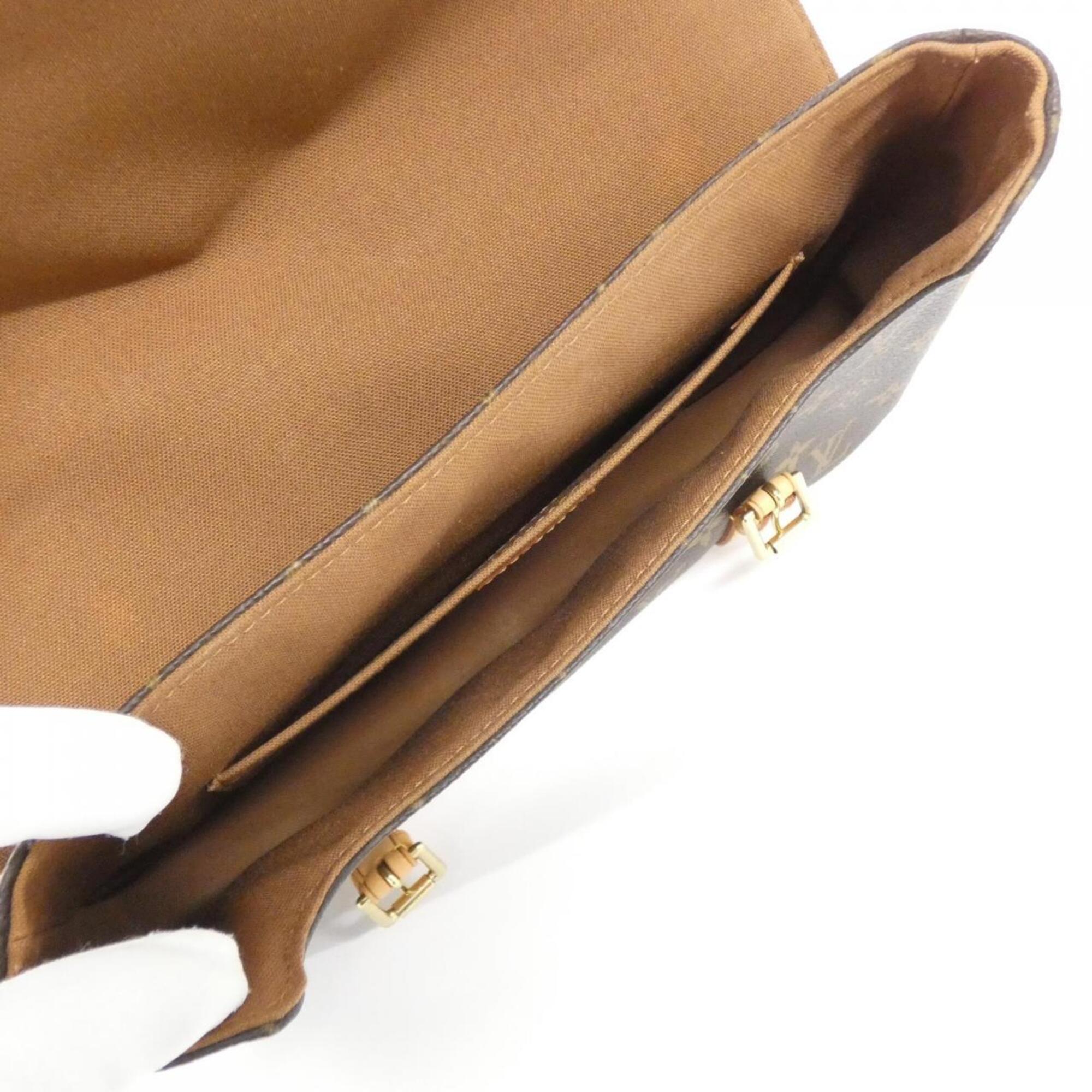 Louis Vuitton Monogram Marron Coated Canvas Backpack (Pre-Owned)