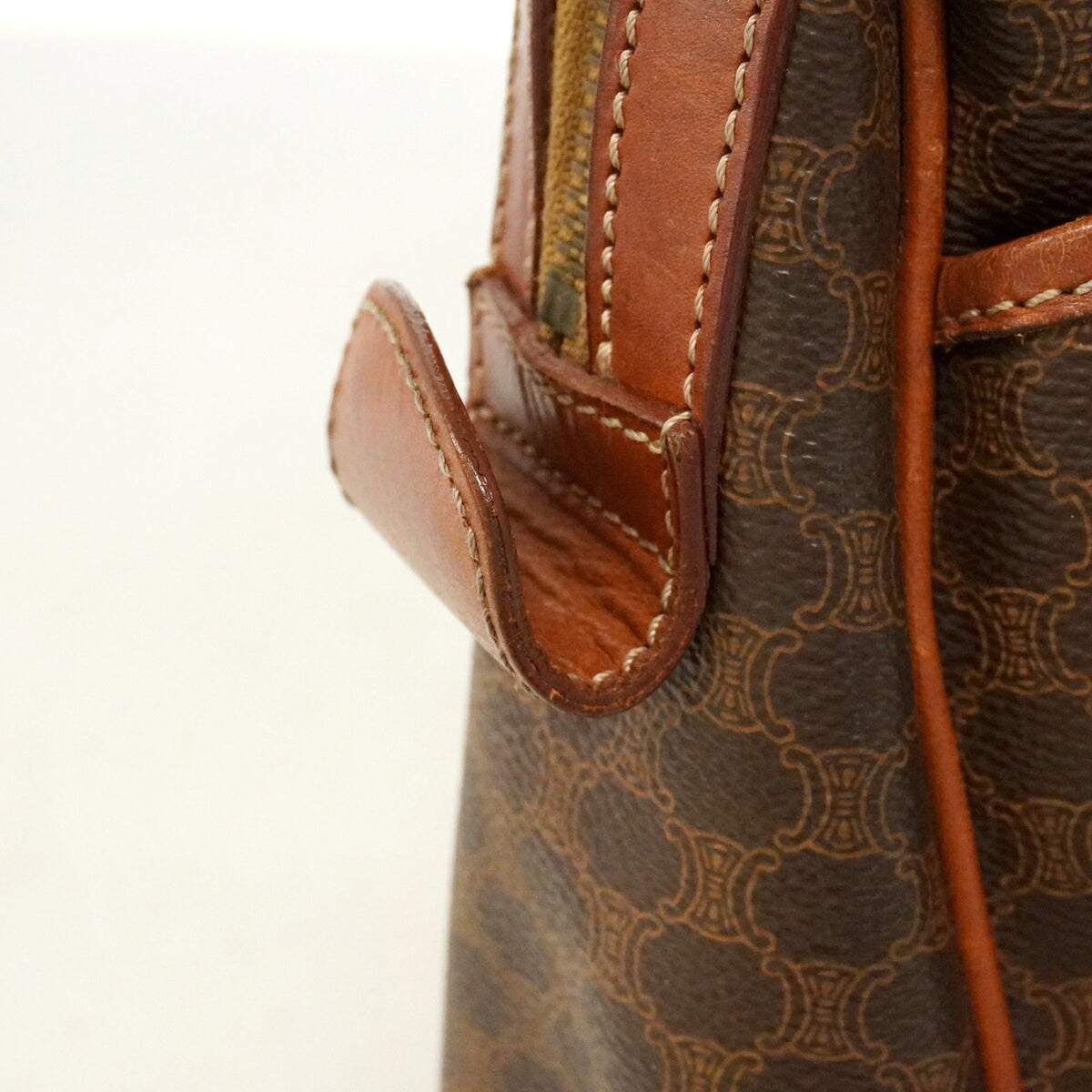 Celine Brown Pvc Handbag (Pre-Owned)