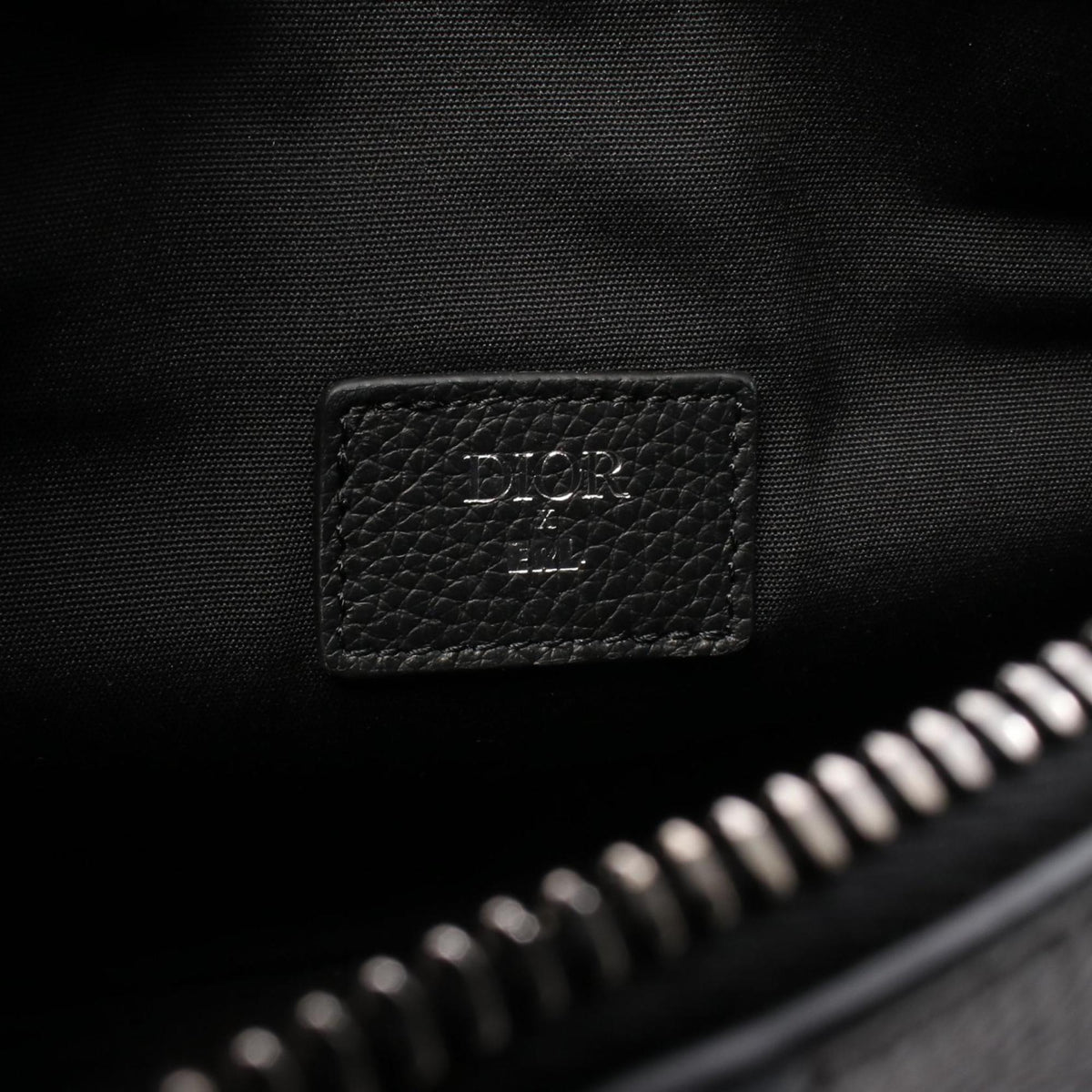 Christian Dior Black Leather Saddle Bag (Pre-Owned)