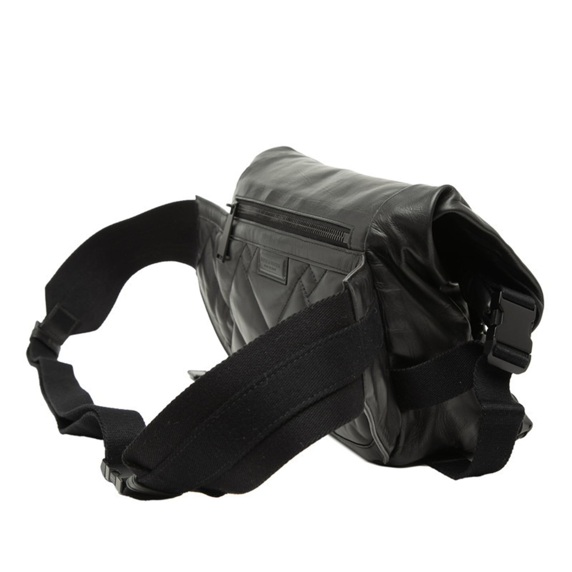 Bottega Veneta Black Leather Fanny Pack (Pre-Owned)