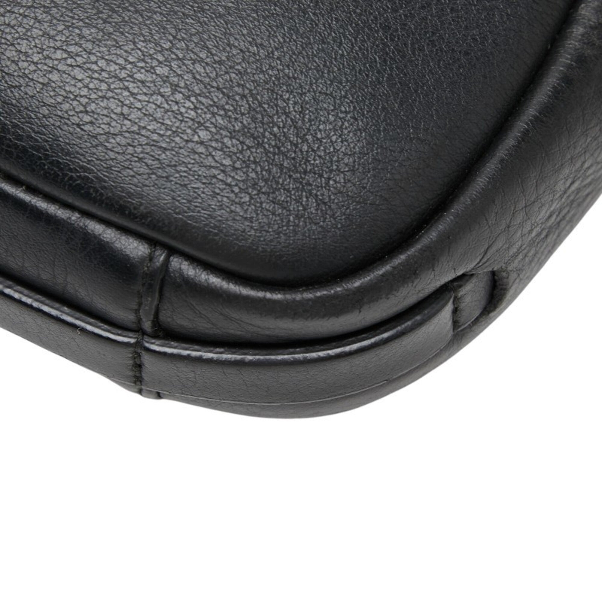 Balenciaga Black Leather Shoulder Bag (Pre-Owned)