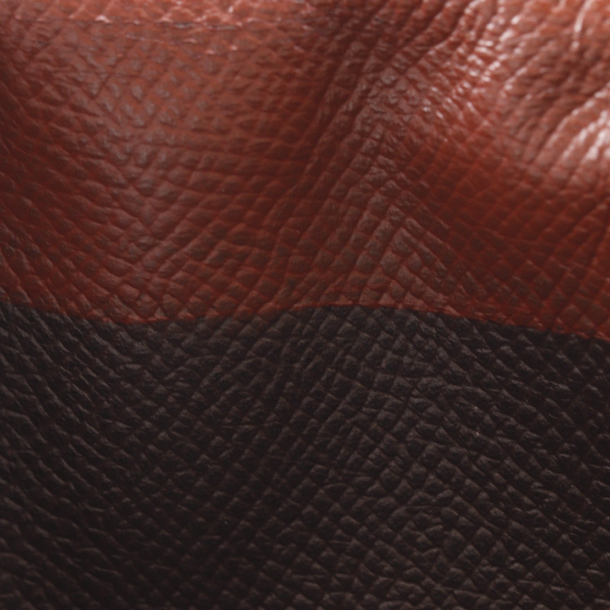 Hermes Bicolor Brown Epsom Leather Long Wallet (Bi-Fold) (Pre-Owned)