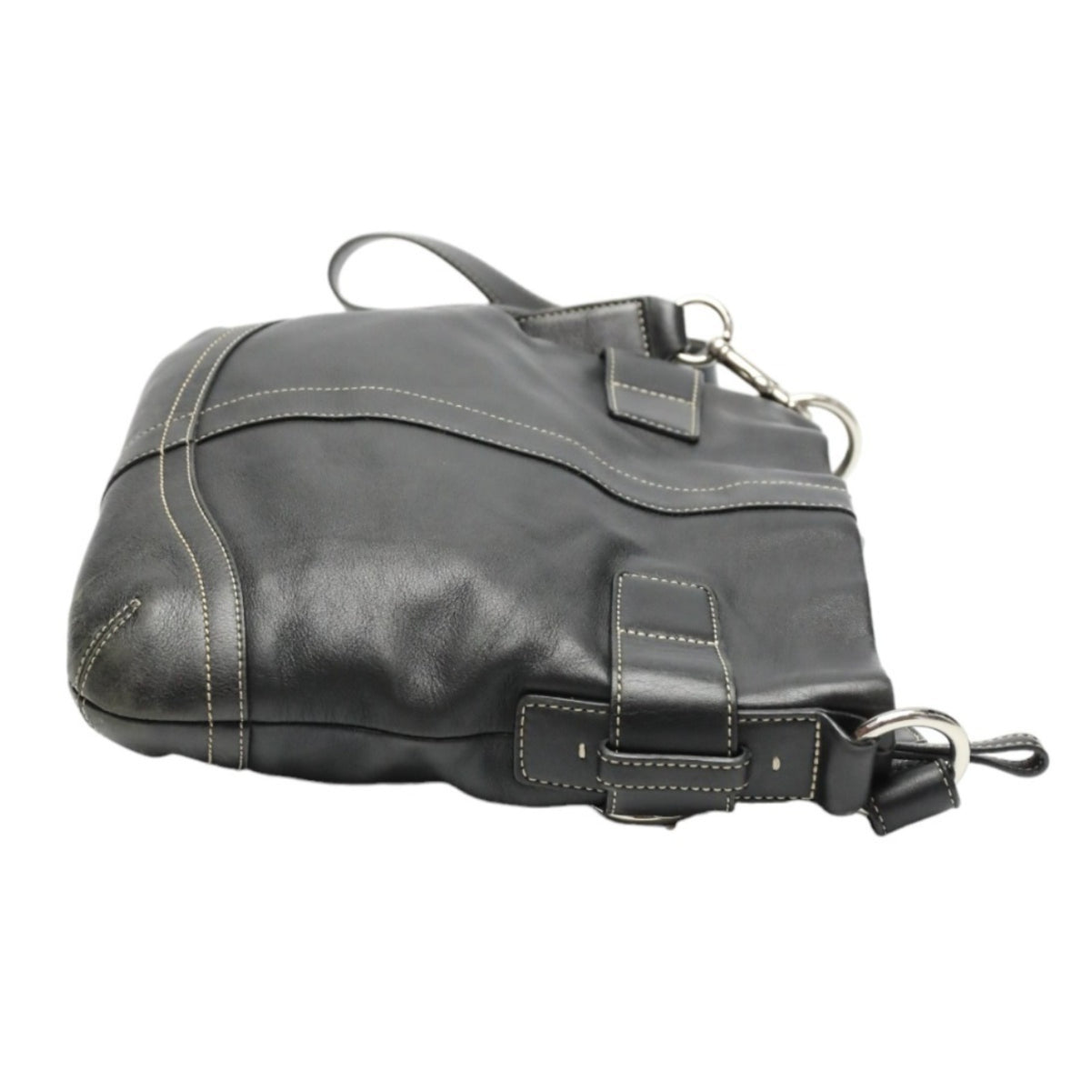 Coach Black Leather Shoulder Bag (Pre-Owned)