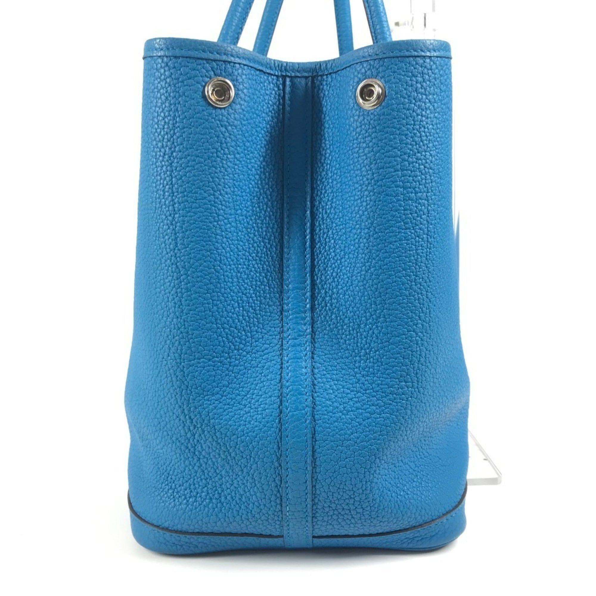 Hermes Bicolor Blue Negonda Leather Handbag Shoulder Bag Tote Bag (Pre-Owned)
