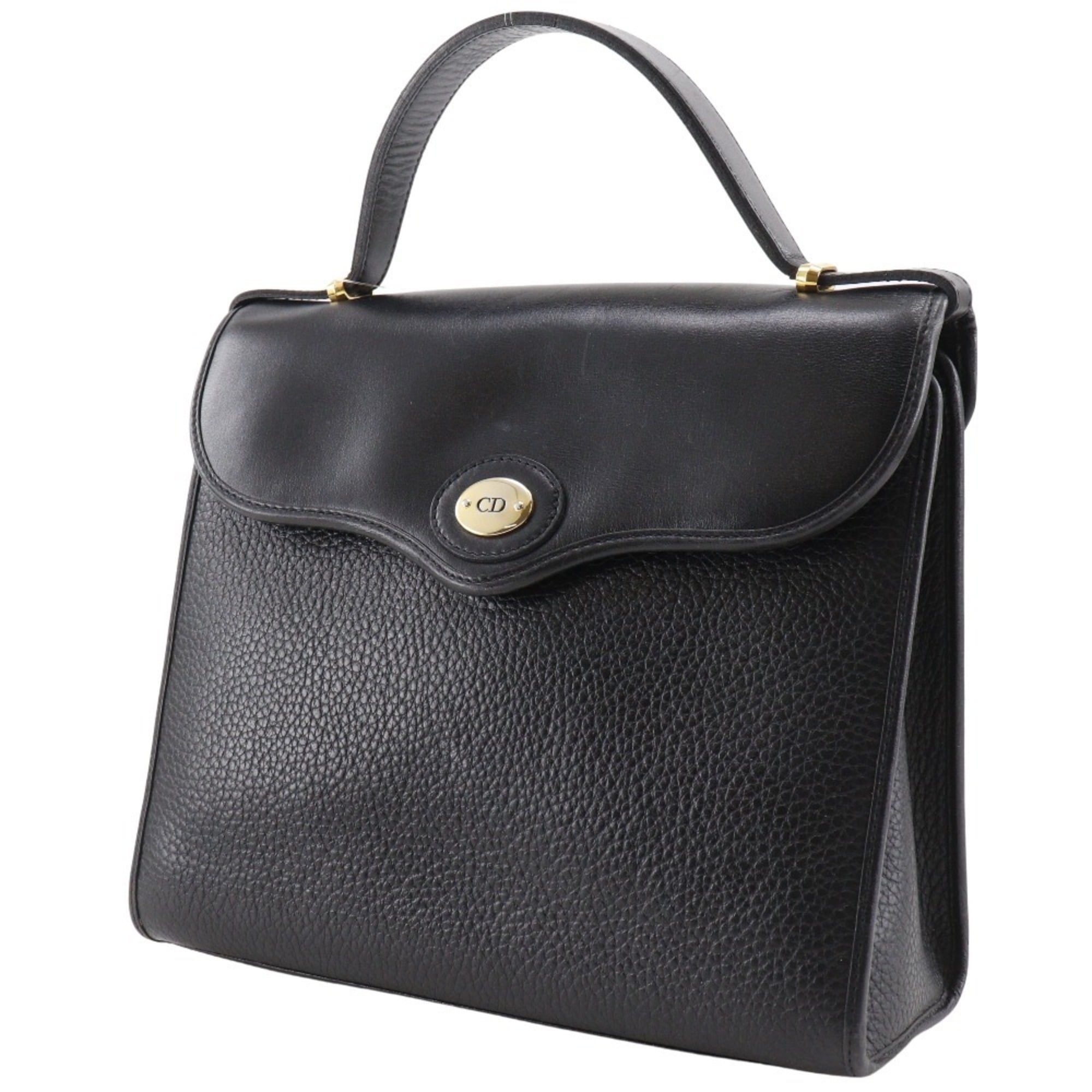 Christian Dior Black Leather Handbag (Pre-Owned)