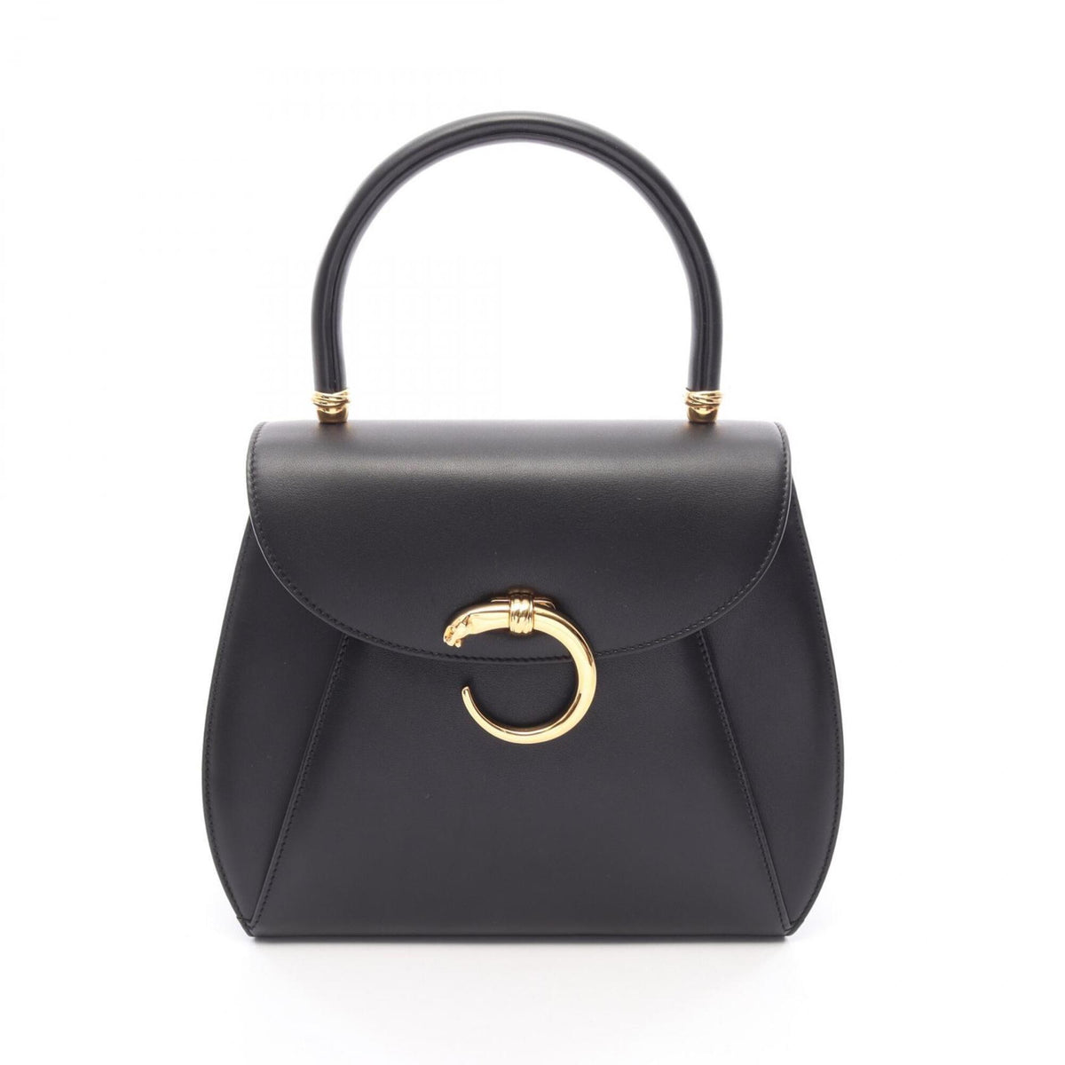 Cartier Black Leather Handbag (Pre-Owned)