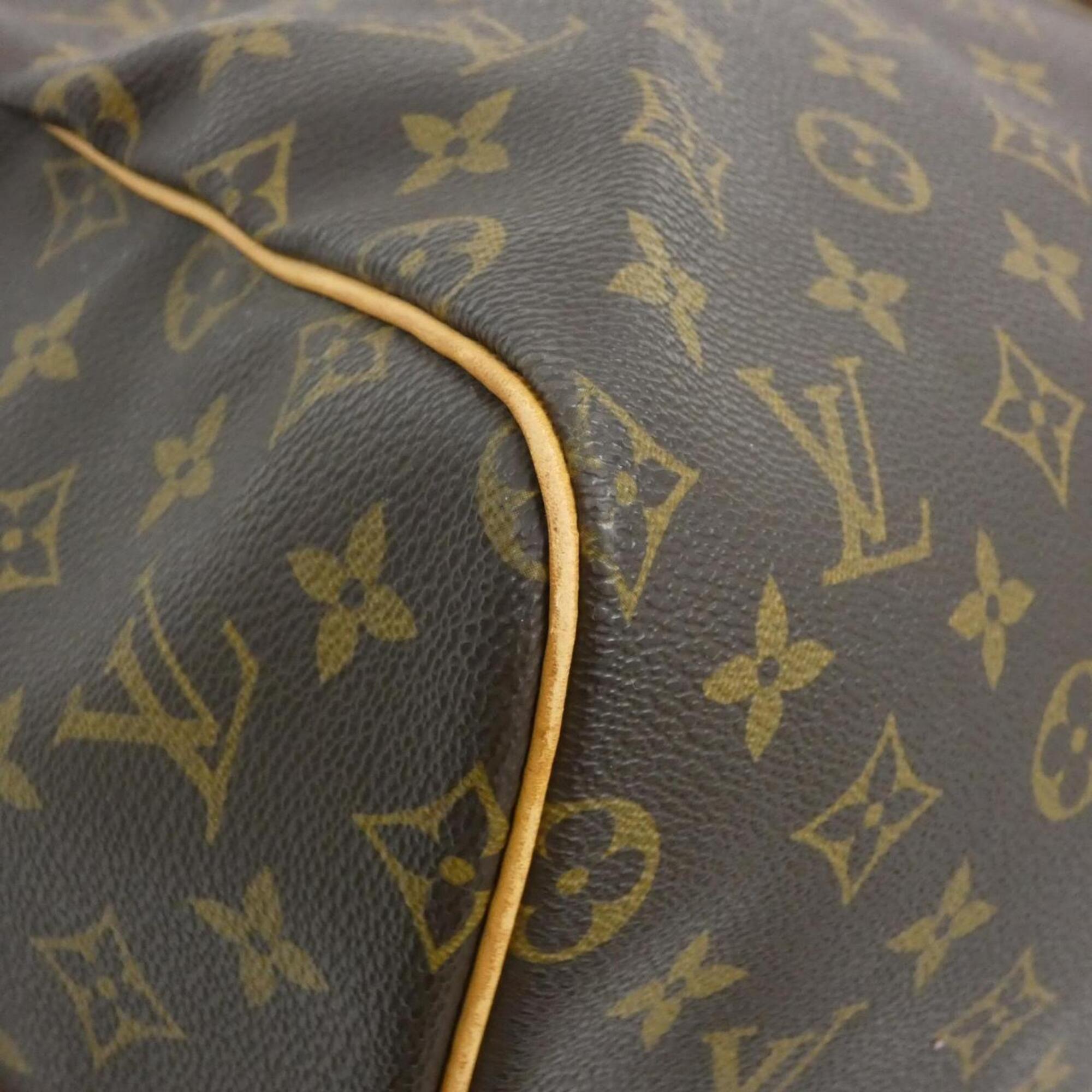 Louis Vuitton Marron Coated Canvas Boston Bag (Pre-Owned)