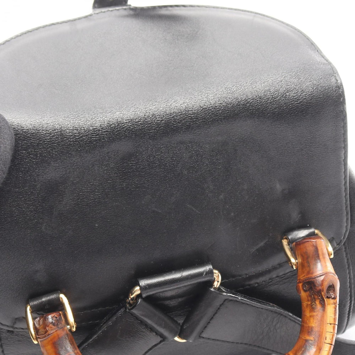 Gucci Black Leather Backpack (Pre-Owned)