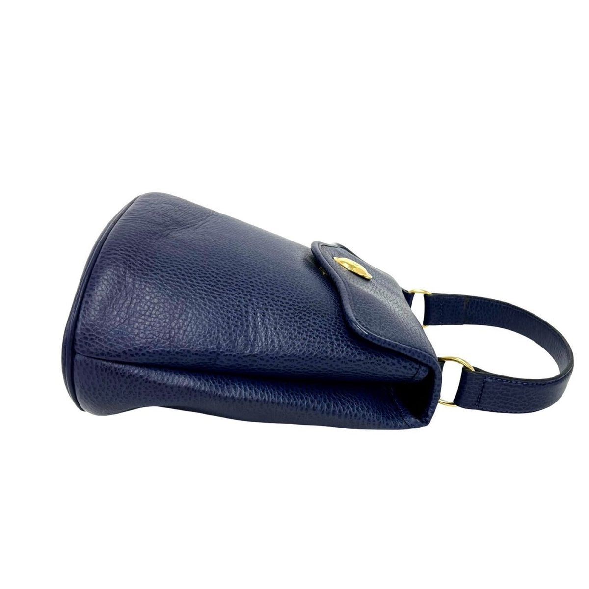 Christian Dior Navy Leather Handbag Shoulder Bag (Pre-Owned)