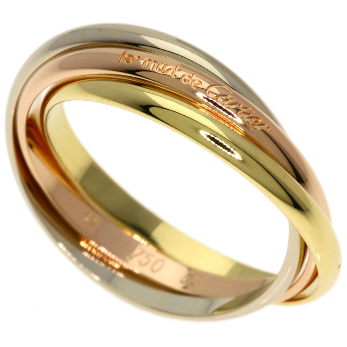 Cartier Trinity Yellow Gold (18K) Pink Gold (18K) White Gold (18K) Band Ring (Pre-Owned)