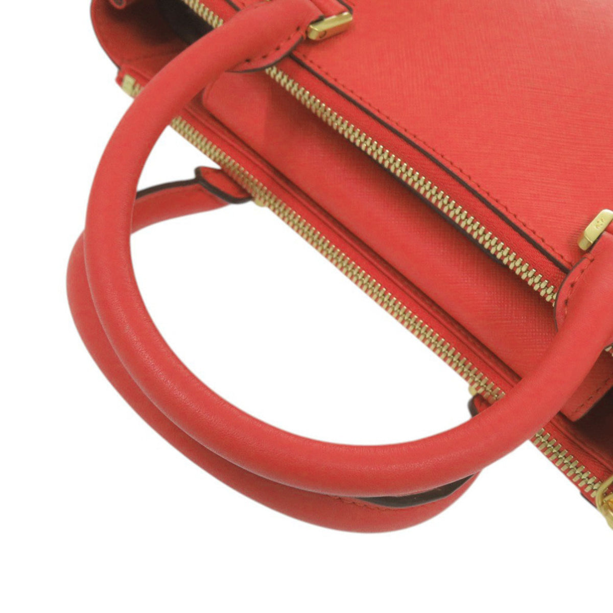 Mcm Red Color Leather Handbag (Pre-Owned)
