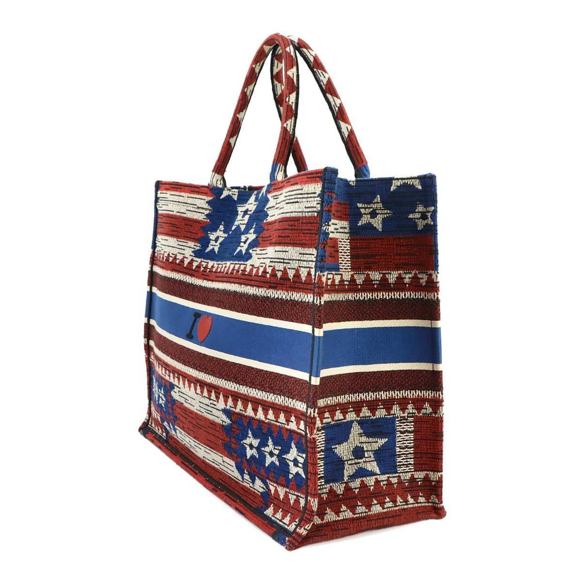 Christian Dior Multi-Color Canvas Handbag Tote Bag (Pre-Owned)