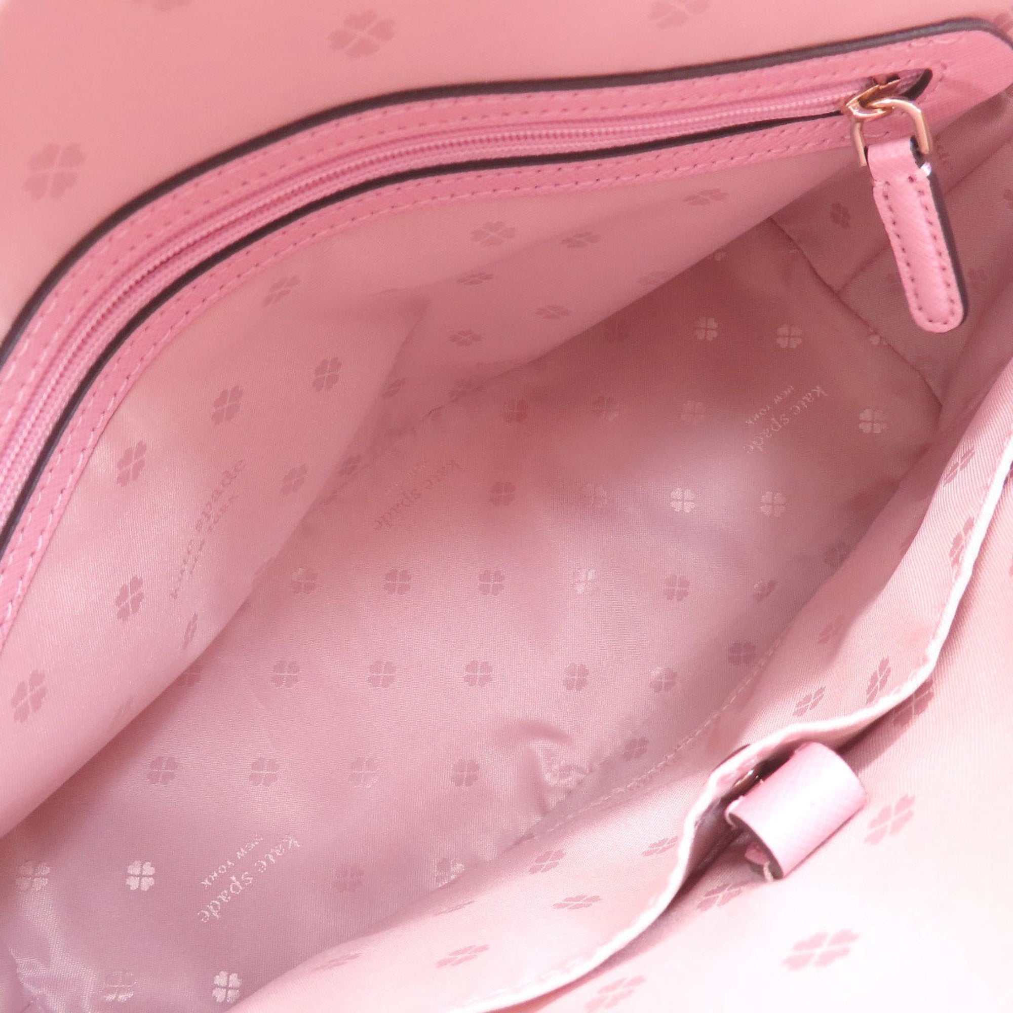 Kate Spade Gray Pink Pvc Tote Bag (Pre-Owned)