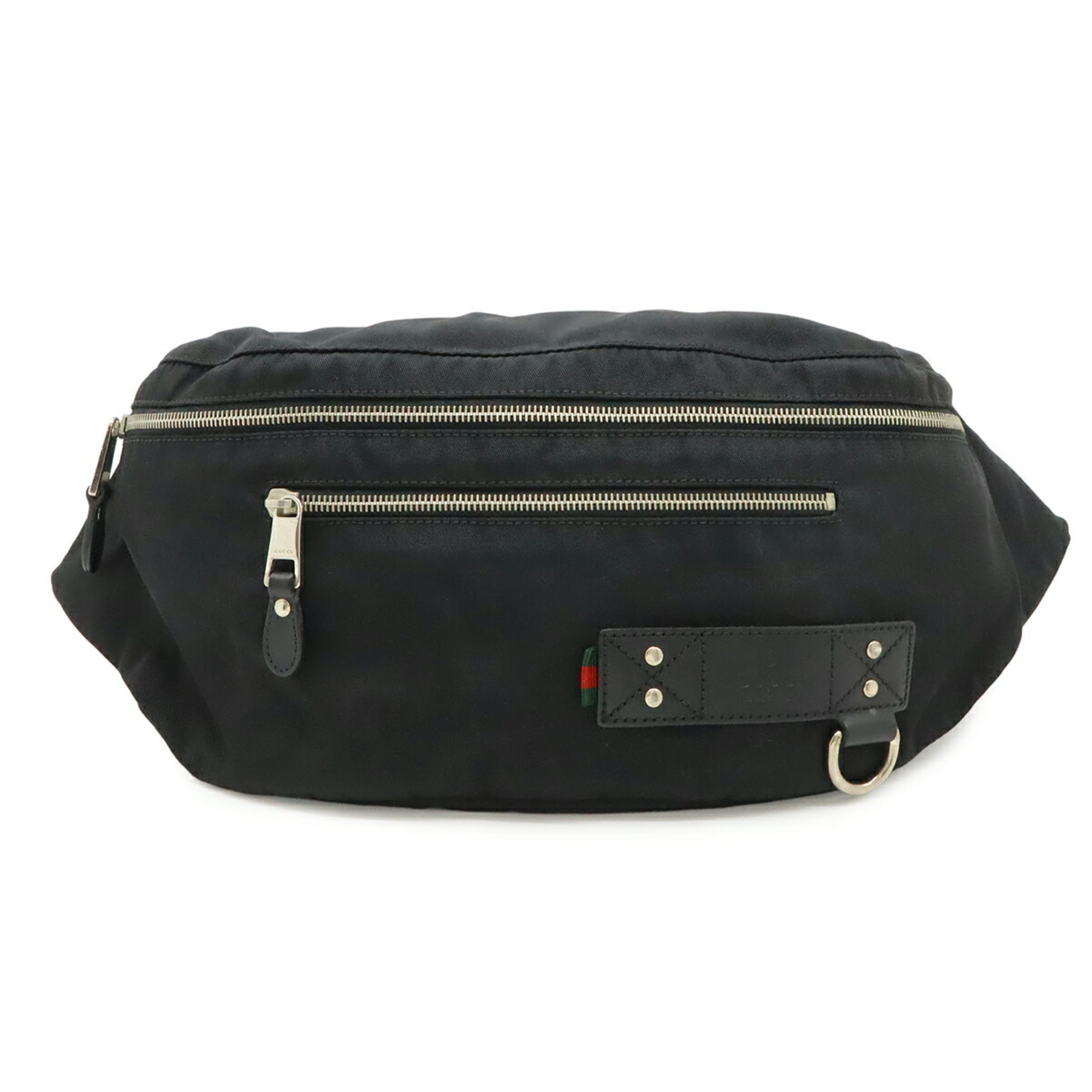 Gucci Black Nylon Canvas Sling Bag (Pre-Owned)