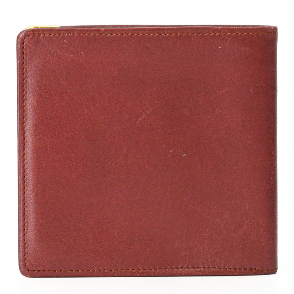 Cartier Must Bordeaux Leather Wallet (Bi-Fold) (Pre-Owned)