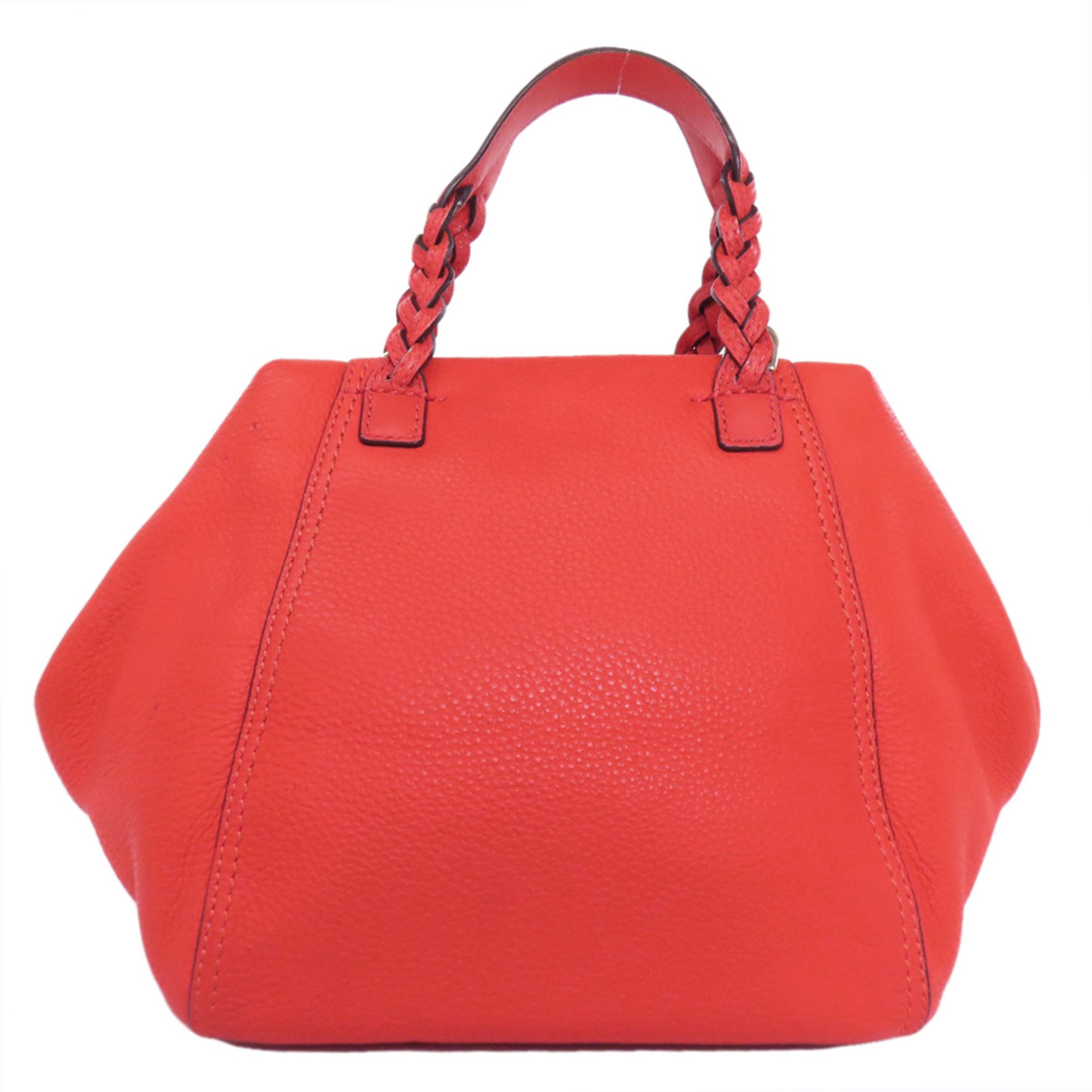 Tory Burch Red Color Leather Handbag (Pre-Owned)