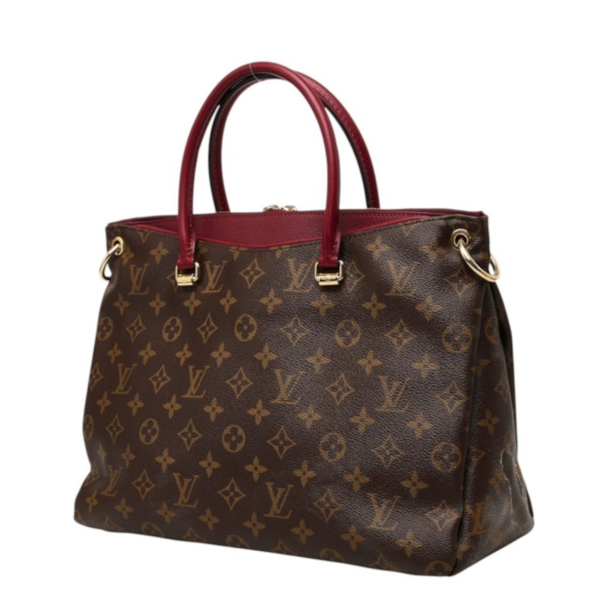 Louis Vuitton Brown Purple Raisin Leather Handbag Shoulder Bag (Pre-Owned)