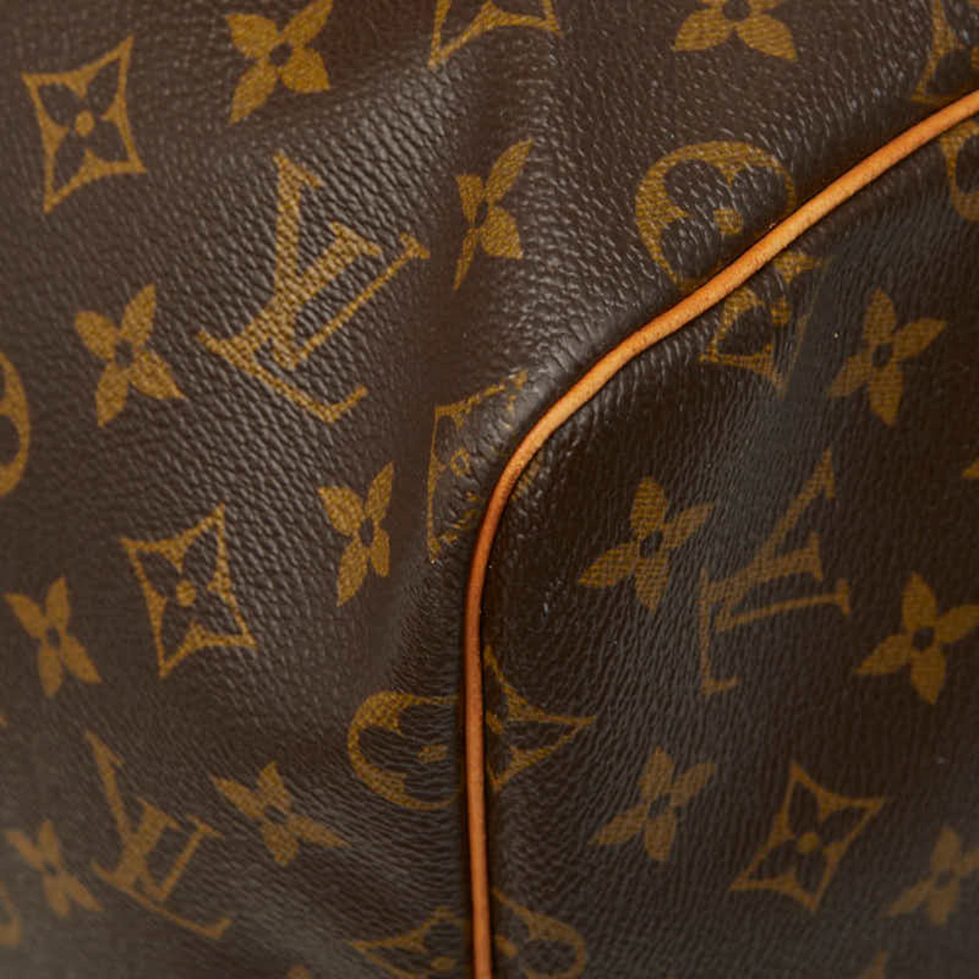Louis Vuitton Brown Pvc Leather Boston Bag (Pre-Owned)