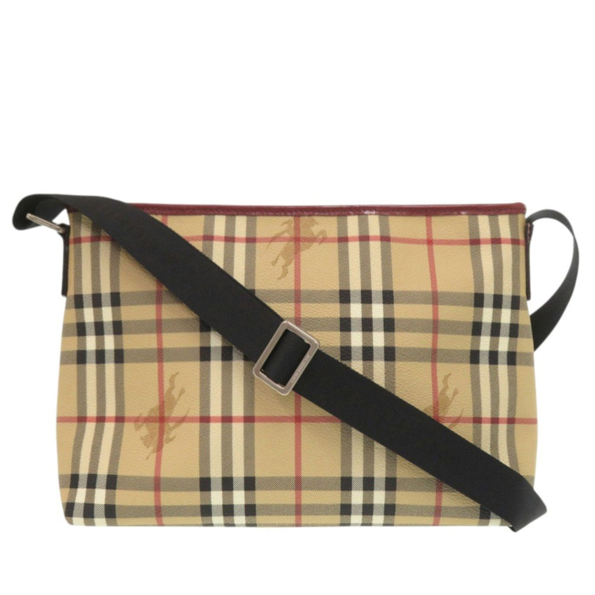 Burberry Beige Coated Canvas Shoulder Bag (Pre-Owned)