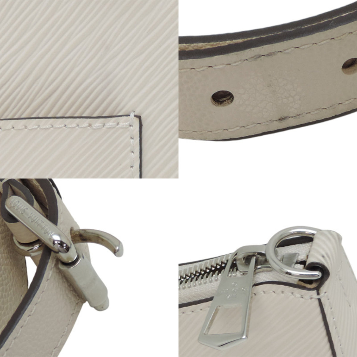 Louis Vuitton White Epi Leather Handbag (Pre-Owned)