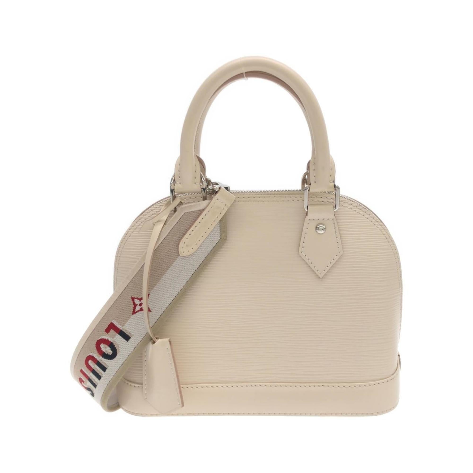Louis Vuitton Epi Silver Leather Handbag (Pre-Owned)