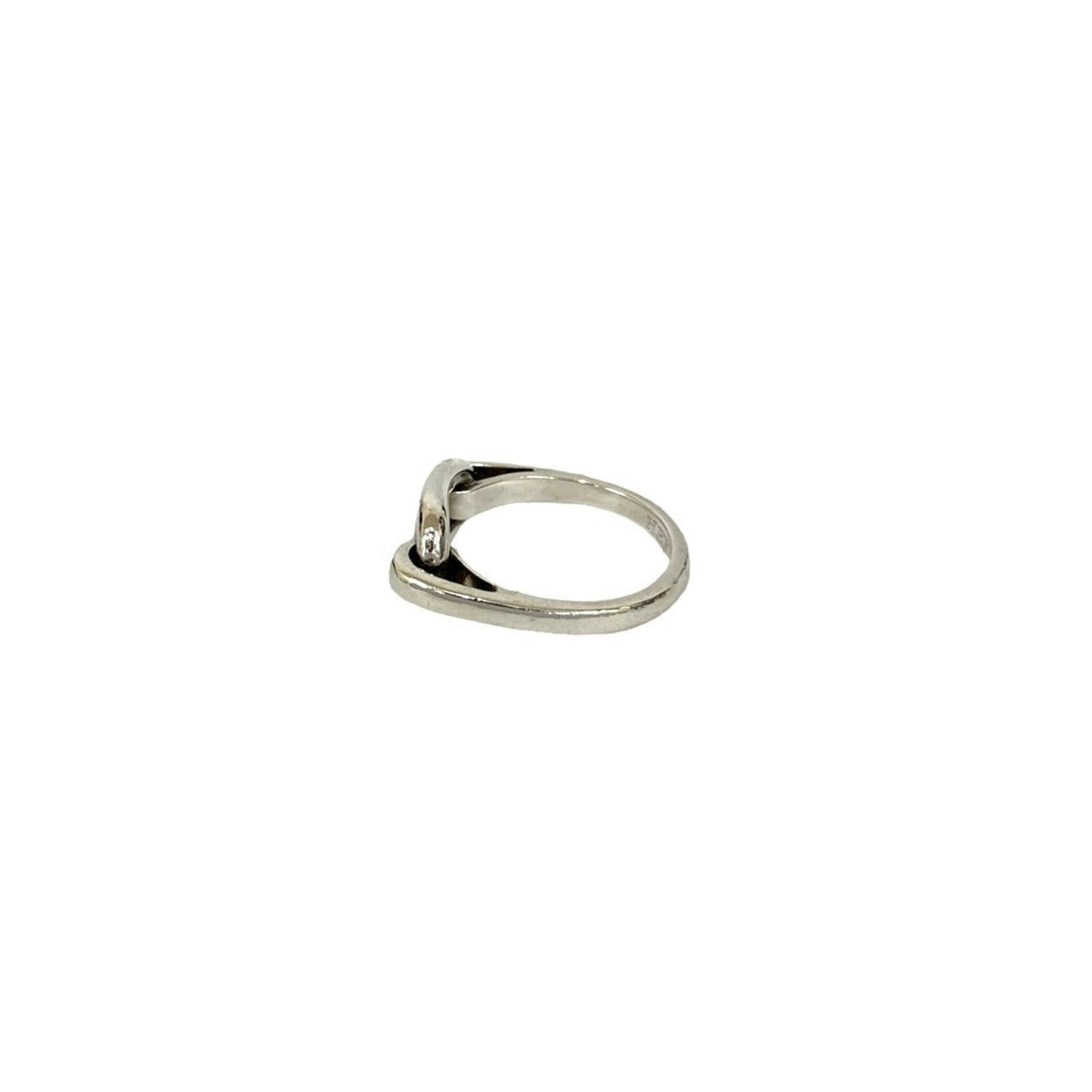 Hermes Silver Silver 925 Band Ring (Pre-Owned)