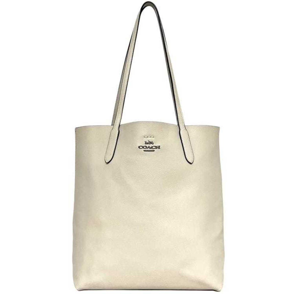 Coach Ivory Leather Tote Bag (Pre-Owned)