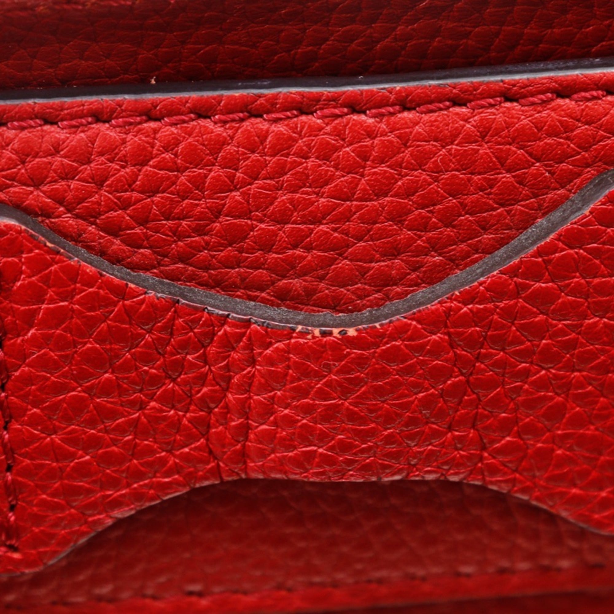 Celine Red Color Leather Handbag (Pre-Owned)