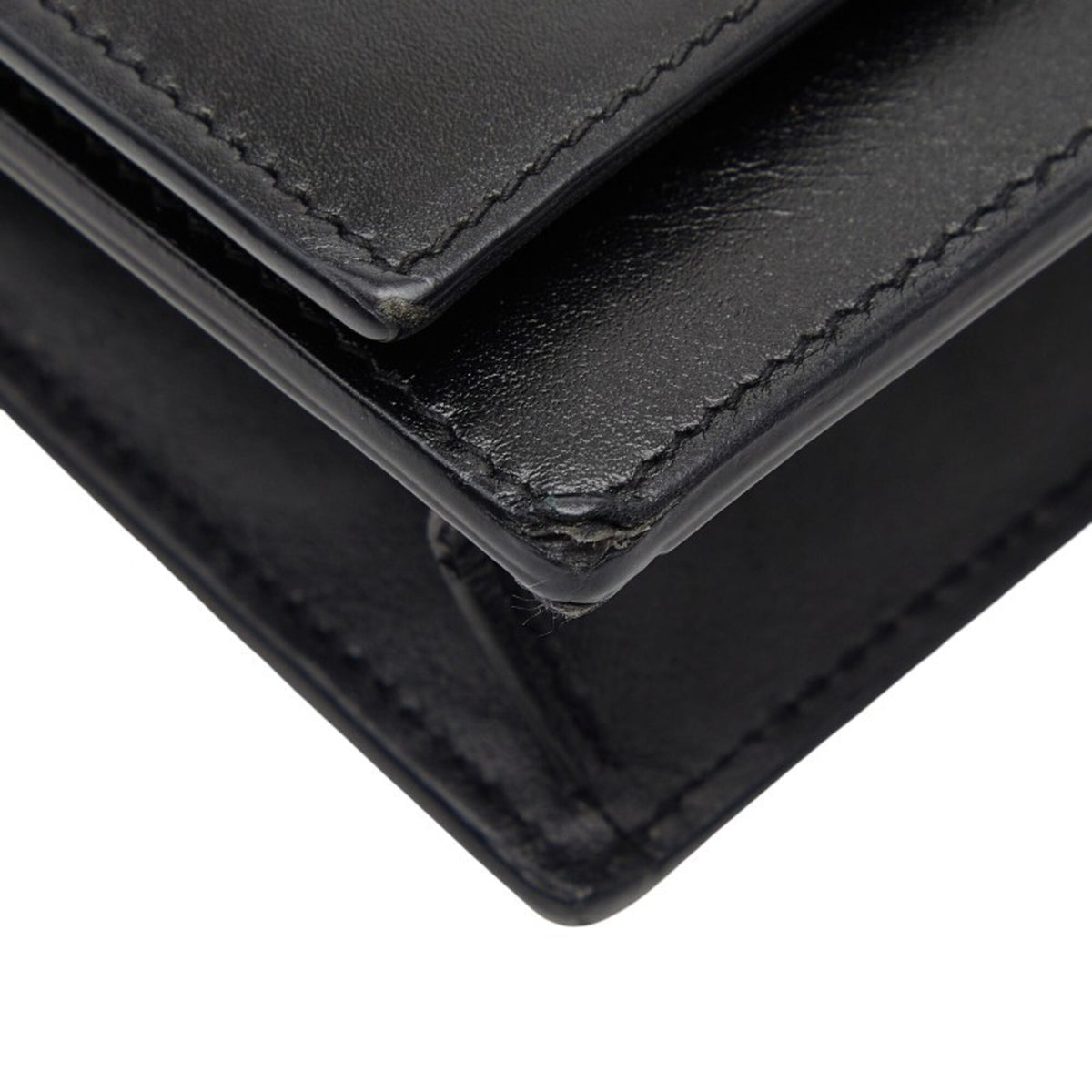 Saint Laurent Black Leather Shoulder Bag (Pre-Owned)