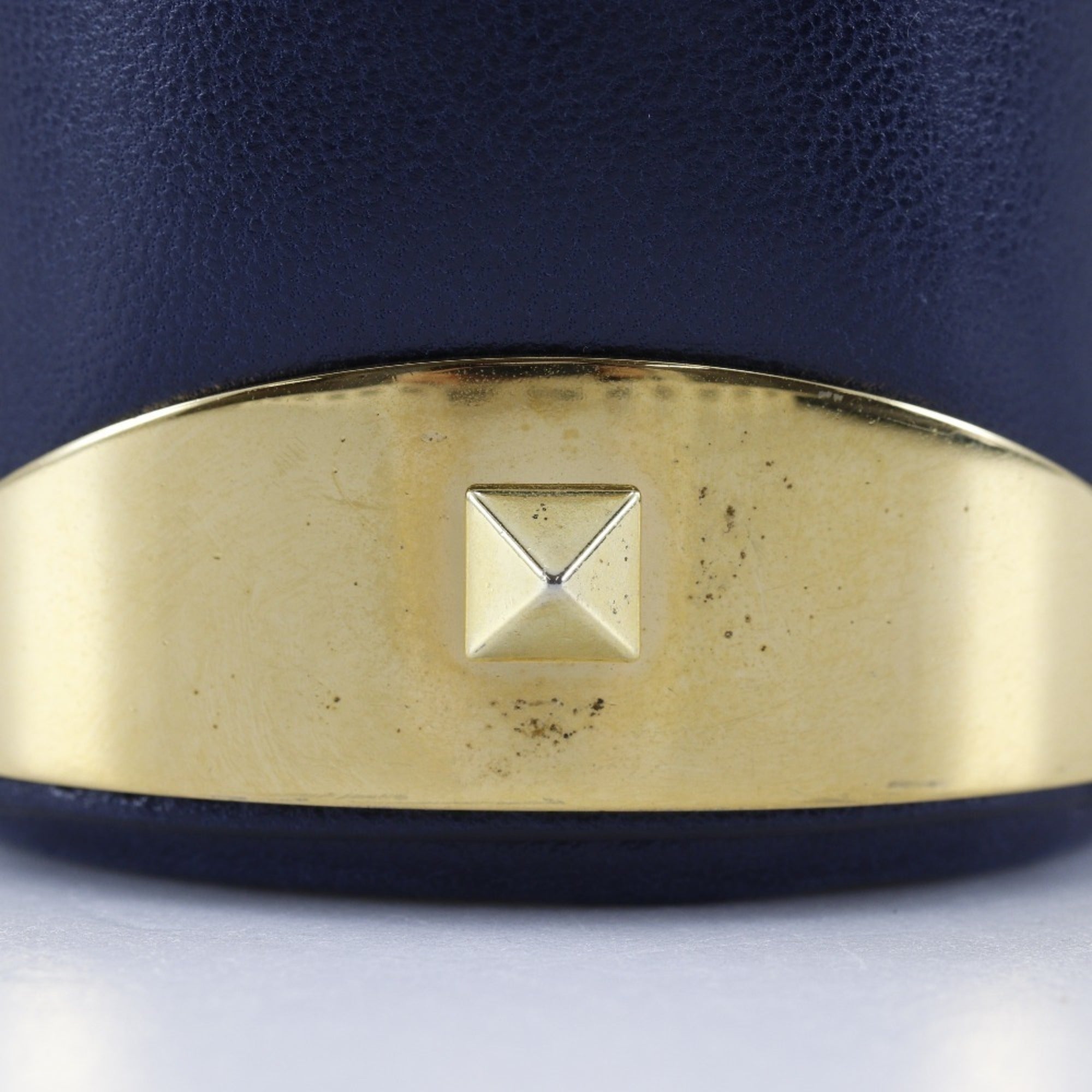 Valentino Garavani Navy Leather Shoulder Bag (Pre-Owned)