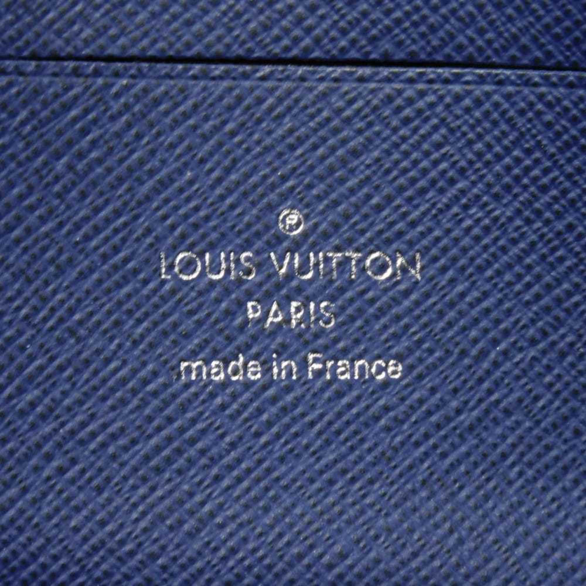 Louis Vuitton Blue Cobalt Monogram Monogram Cobalt Taiga Leather Leather Canvas Monogram Pochette Pouch (Pre-Owned)
