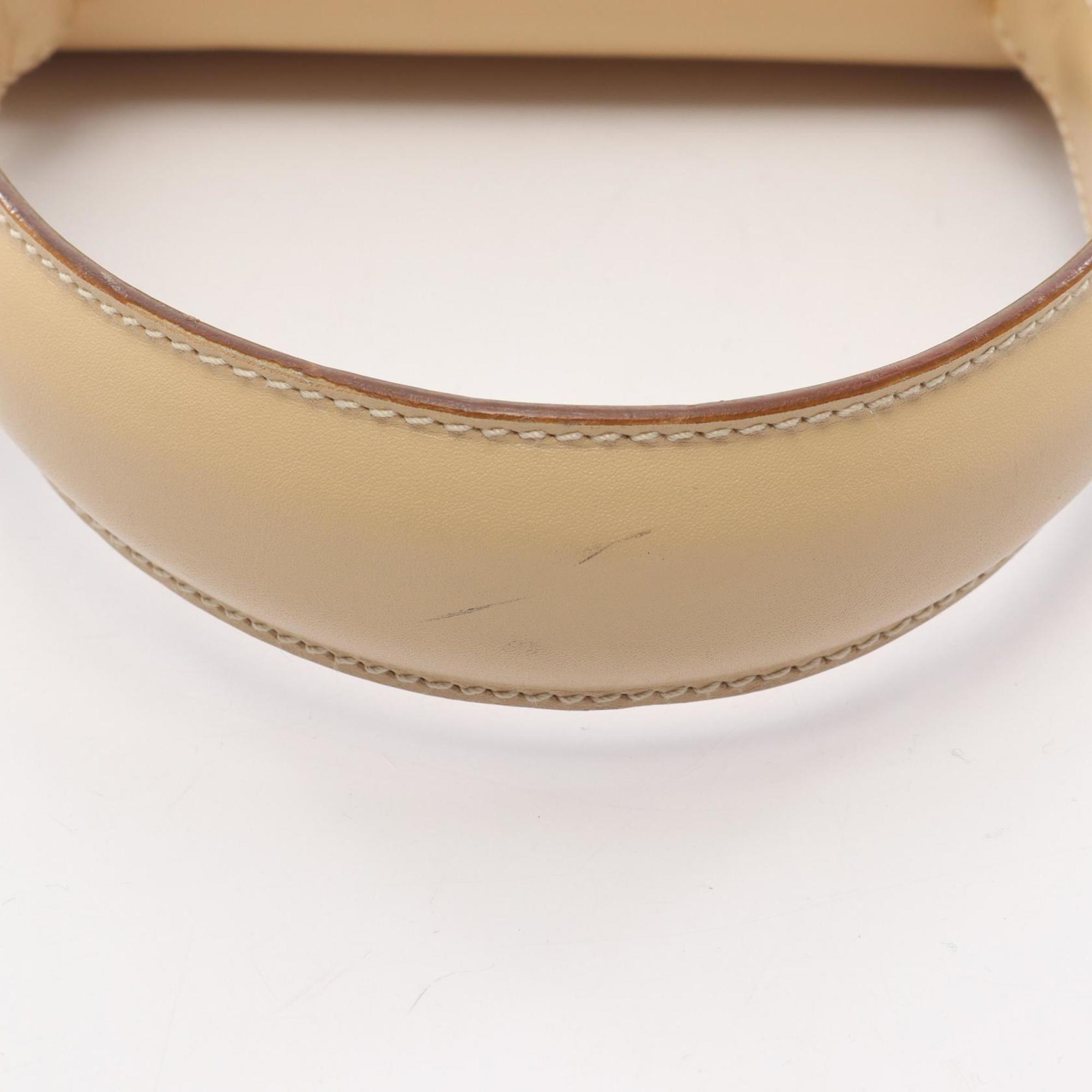 Salvatore Ferragamo Beige Leather Handbag (Pre-Owned)