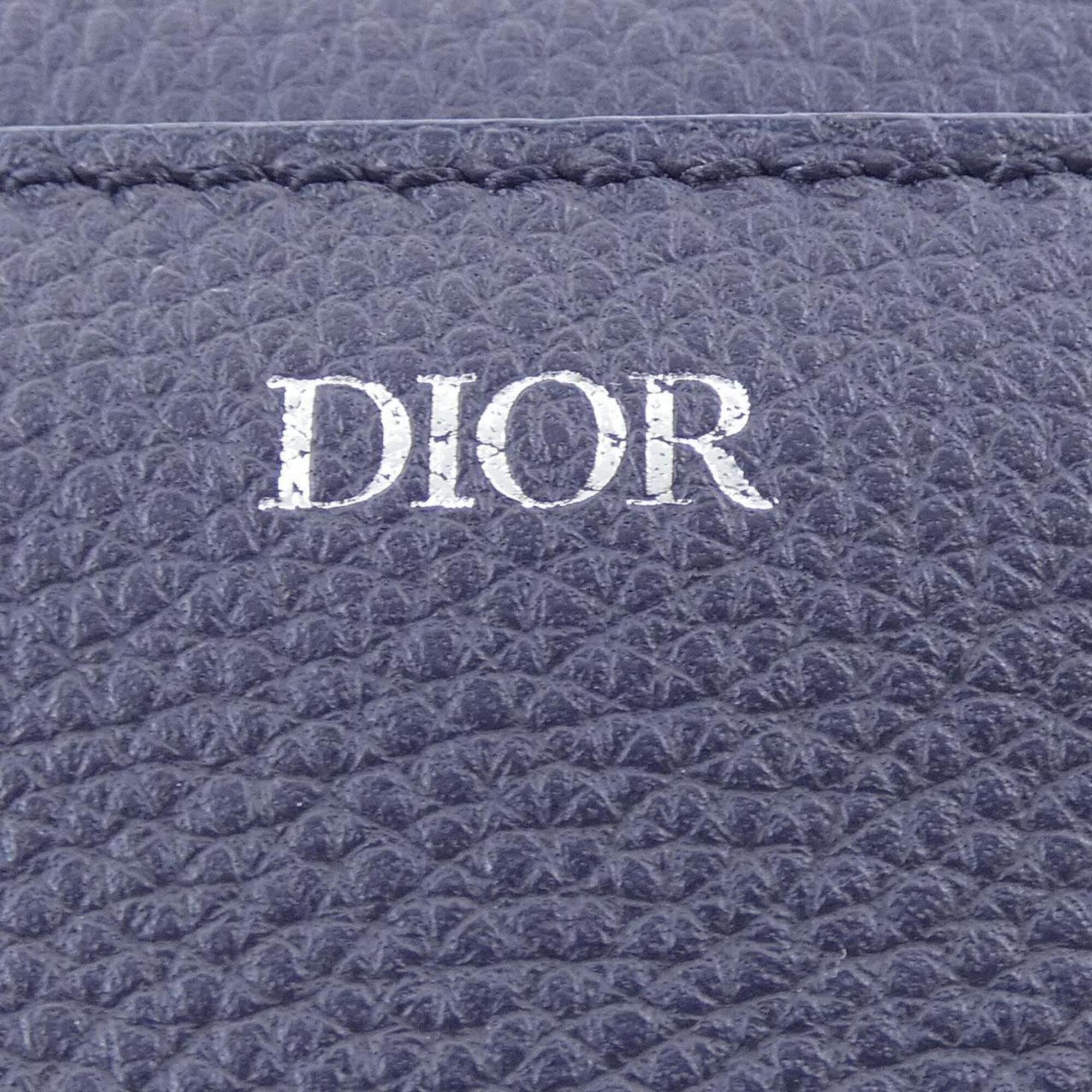 Christian Dior Navy Coin Purse/Coin Case (Pre-Owned)