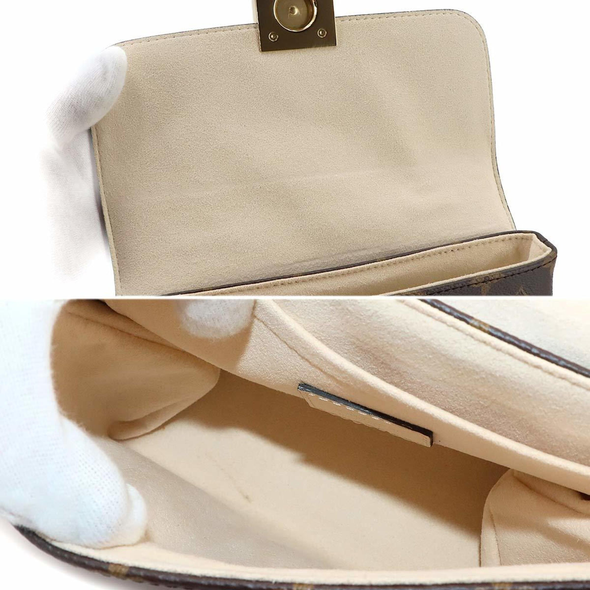 Louis Vuitton Monogram Monogram Canvas Leather Handbag (Pre-Owned)