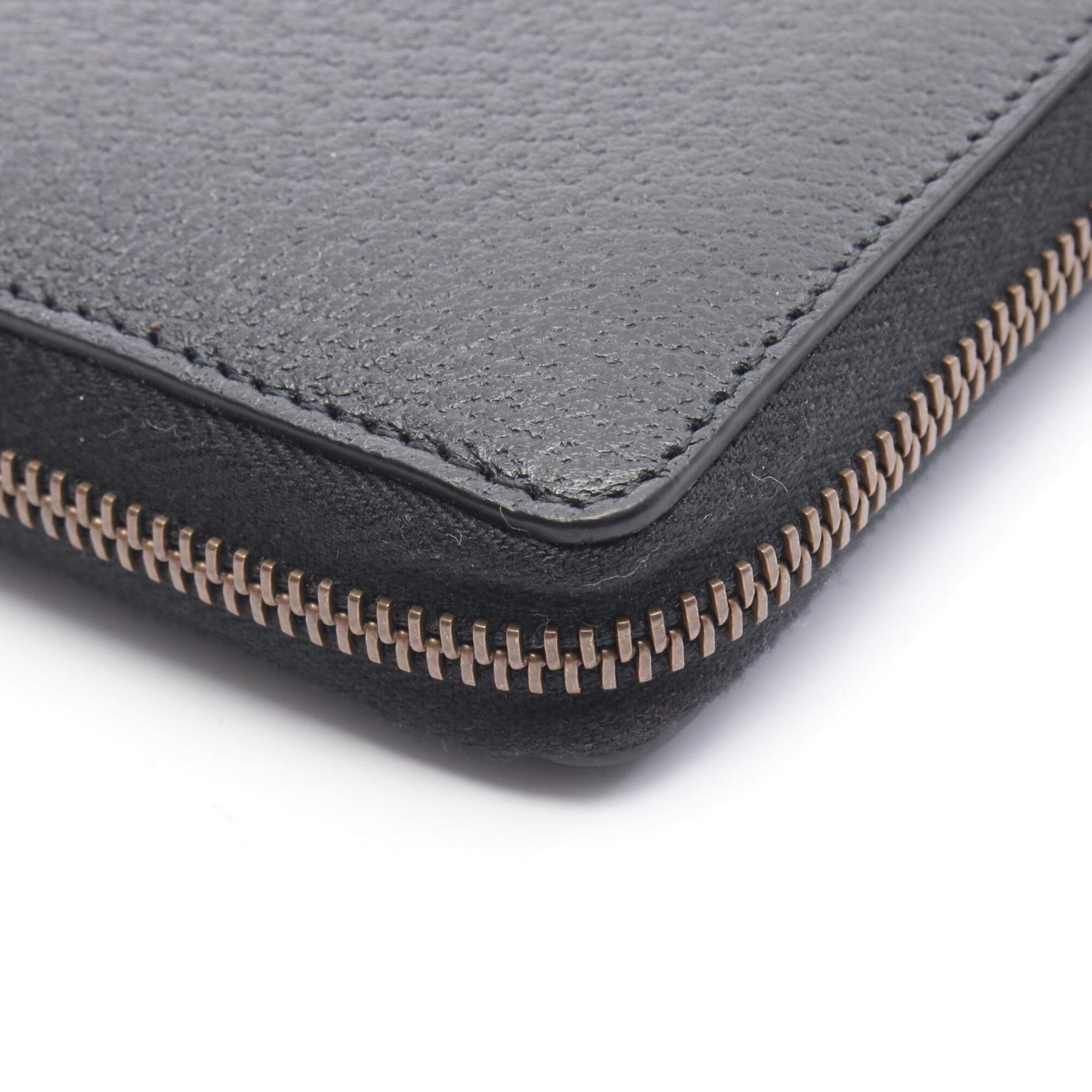 Gucci Black Leather Long Wallet (Bi-Fold) (Pre-Owned)
